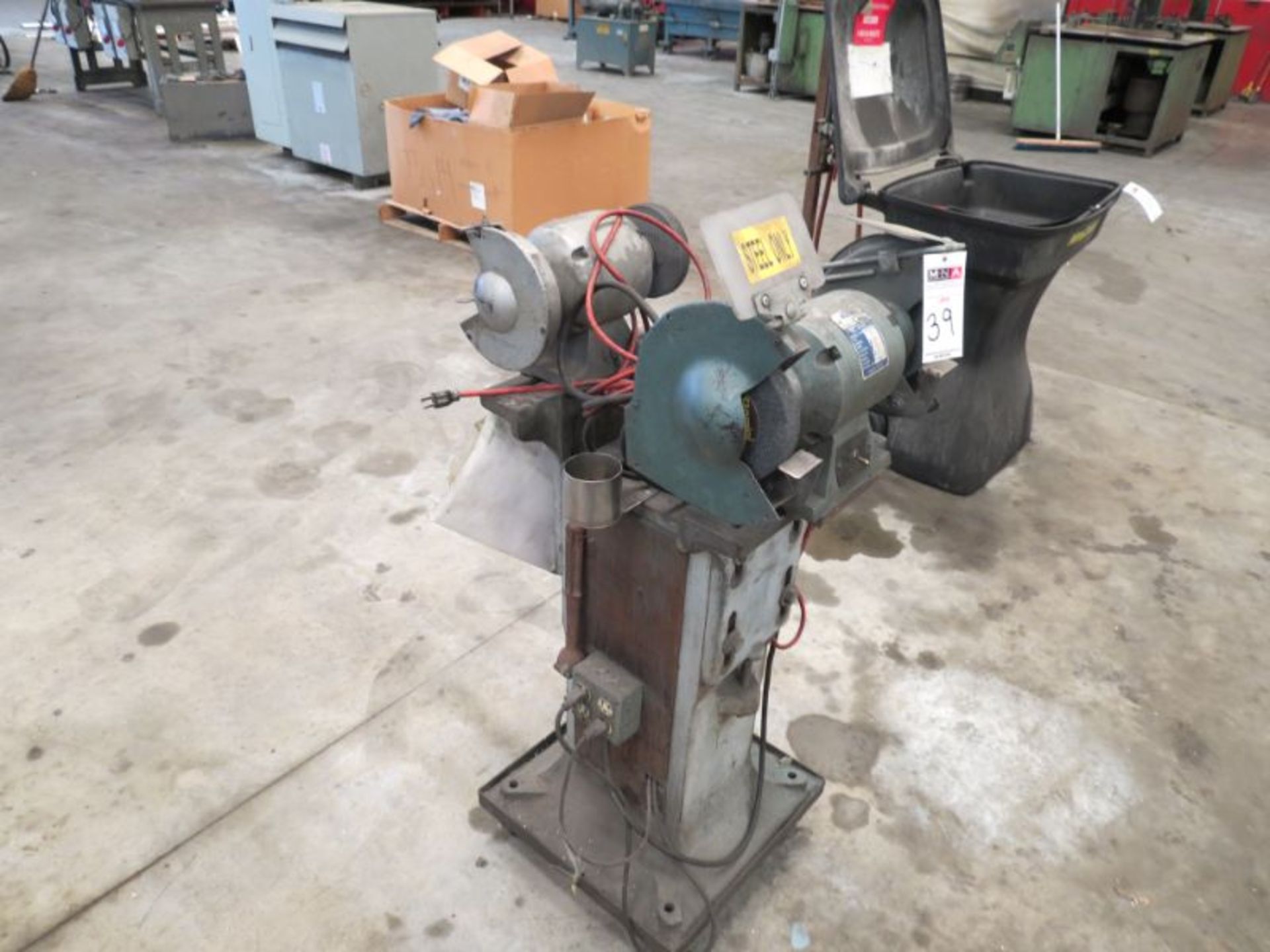 Rutland 26788126 Double End Grinder, 8" Wheel, 3/4HP, 3450RPM,s/n 1987, Rutland 26788125 Double - Image 2 of 3