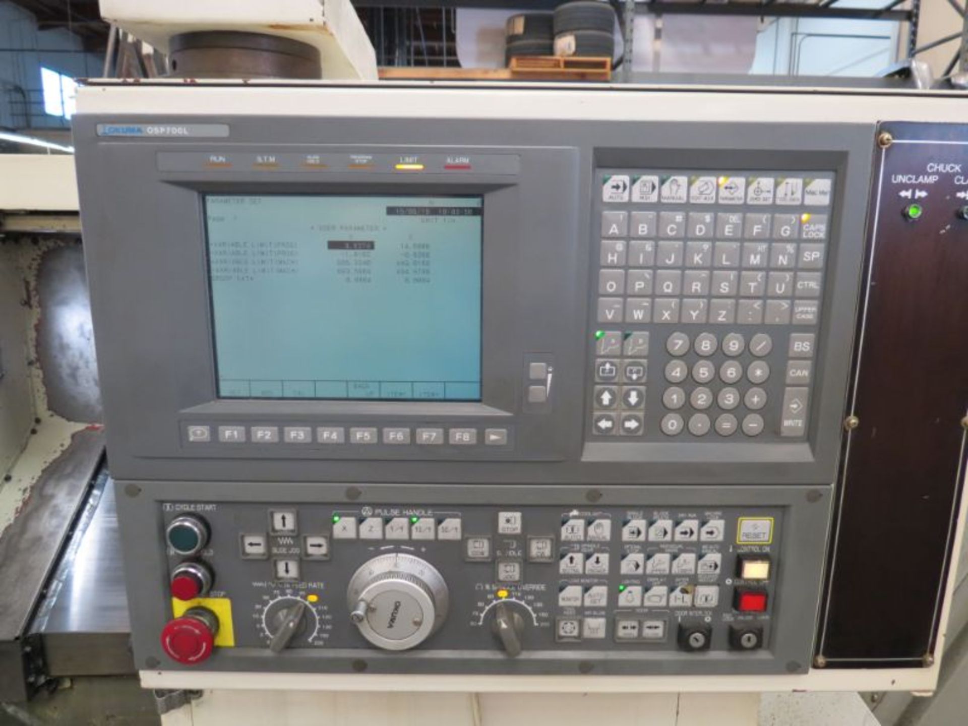 Okuma ES-L8, OSP 700L Control, 8 Position Turret, Collet Chuck, CC, s/n C0071, New 1997 - Image 6 of 16