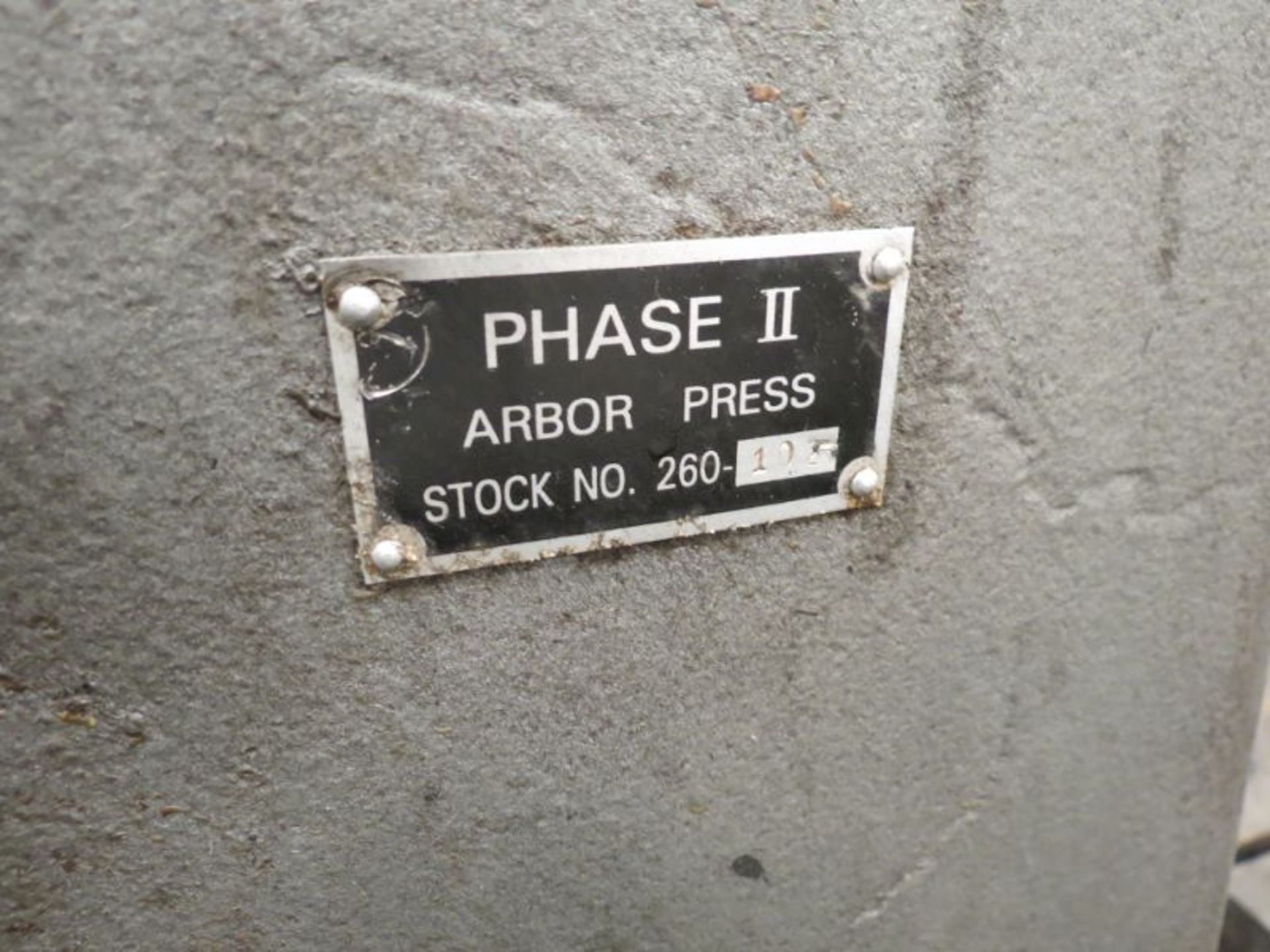 Phase II Arbor Press, s/n 26102 - Image 3 of 3