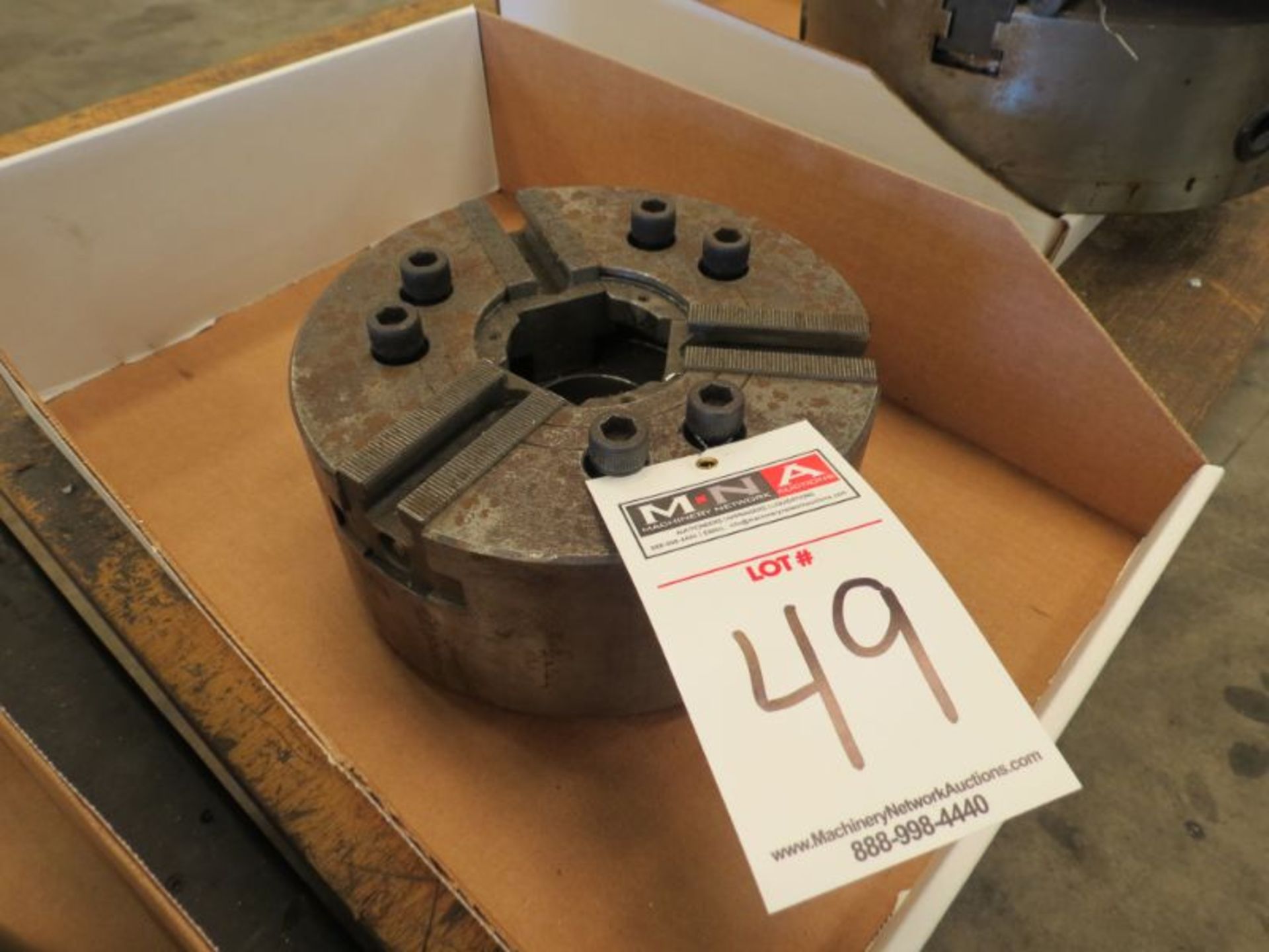 8" 3 Jaw Power Chuck - Image 6 of 6