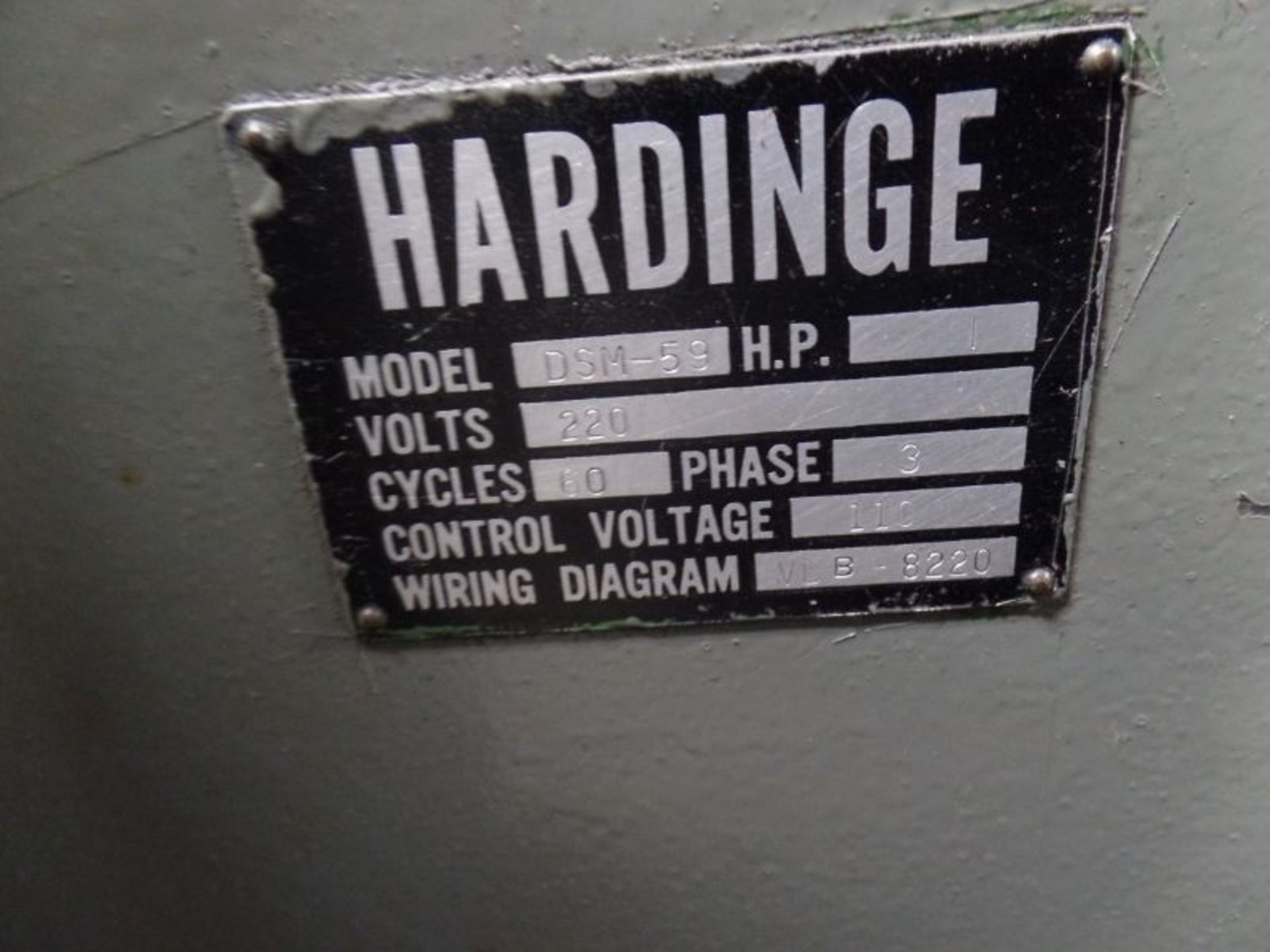Hardinge 2nd Operation Lathe, Collet Closer, Turret & Cross-slide, S/N DV-59-12730 - Image 8 of 10