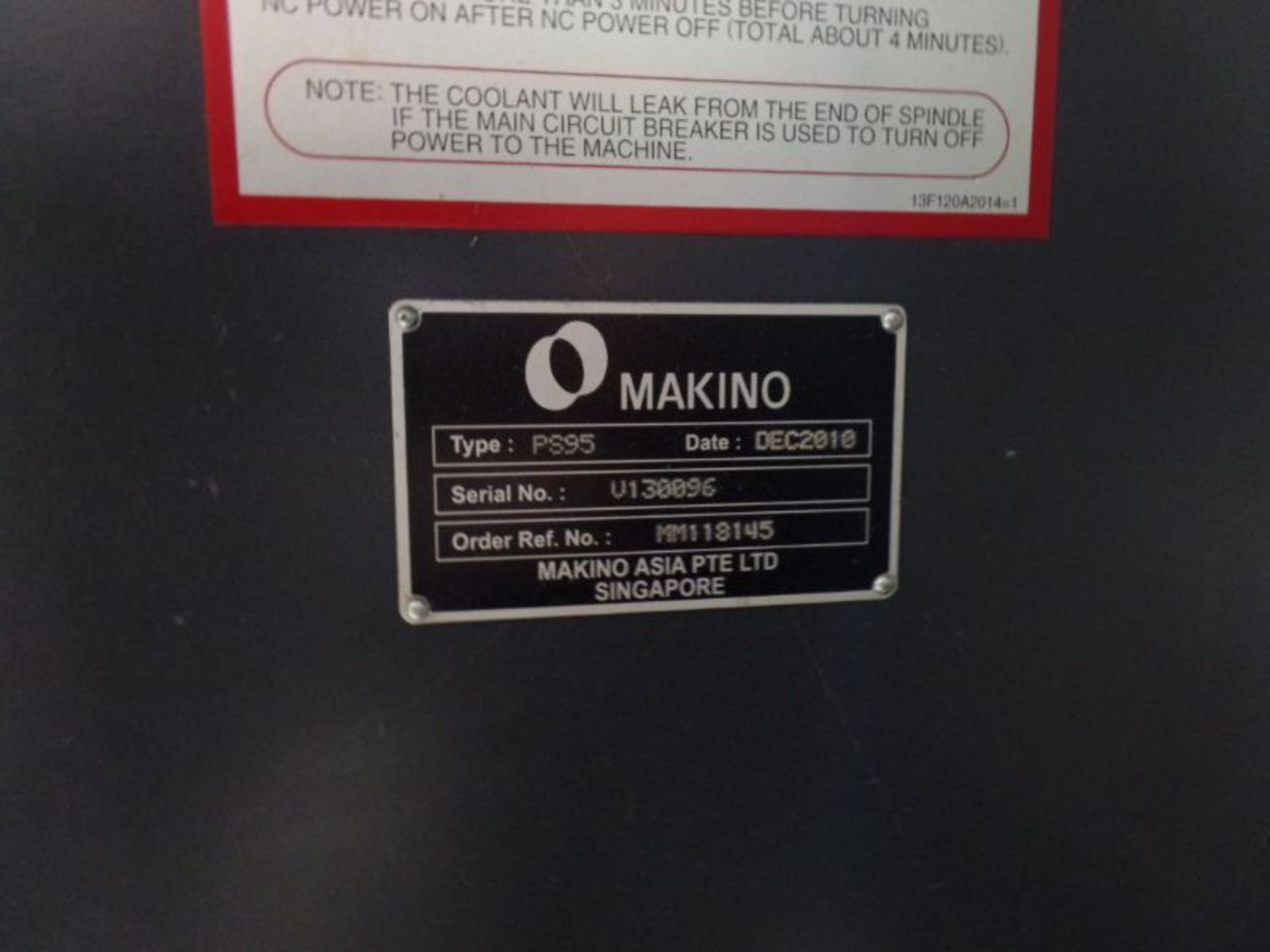 Makino PS95 4-Axis VMC, Makino/Fanuc Professional P Ctrl, 36"x20"x18" Trvls, 30 ATC, CTS, New 2010 - Image 11 of 11