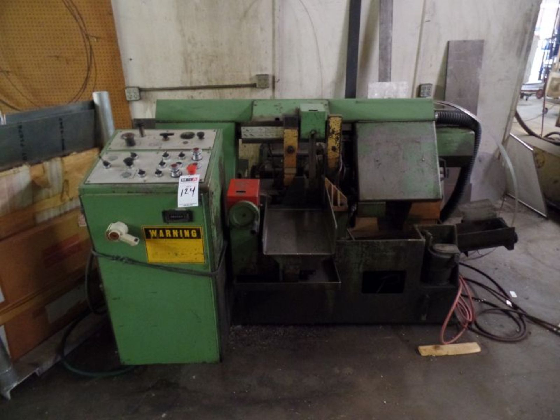 DoALL C-260A Automatic Horiz. Band Saw, 10 1/4" x 12" capacity, power infeed table, new 1988