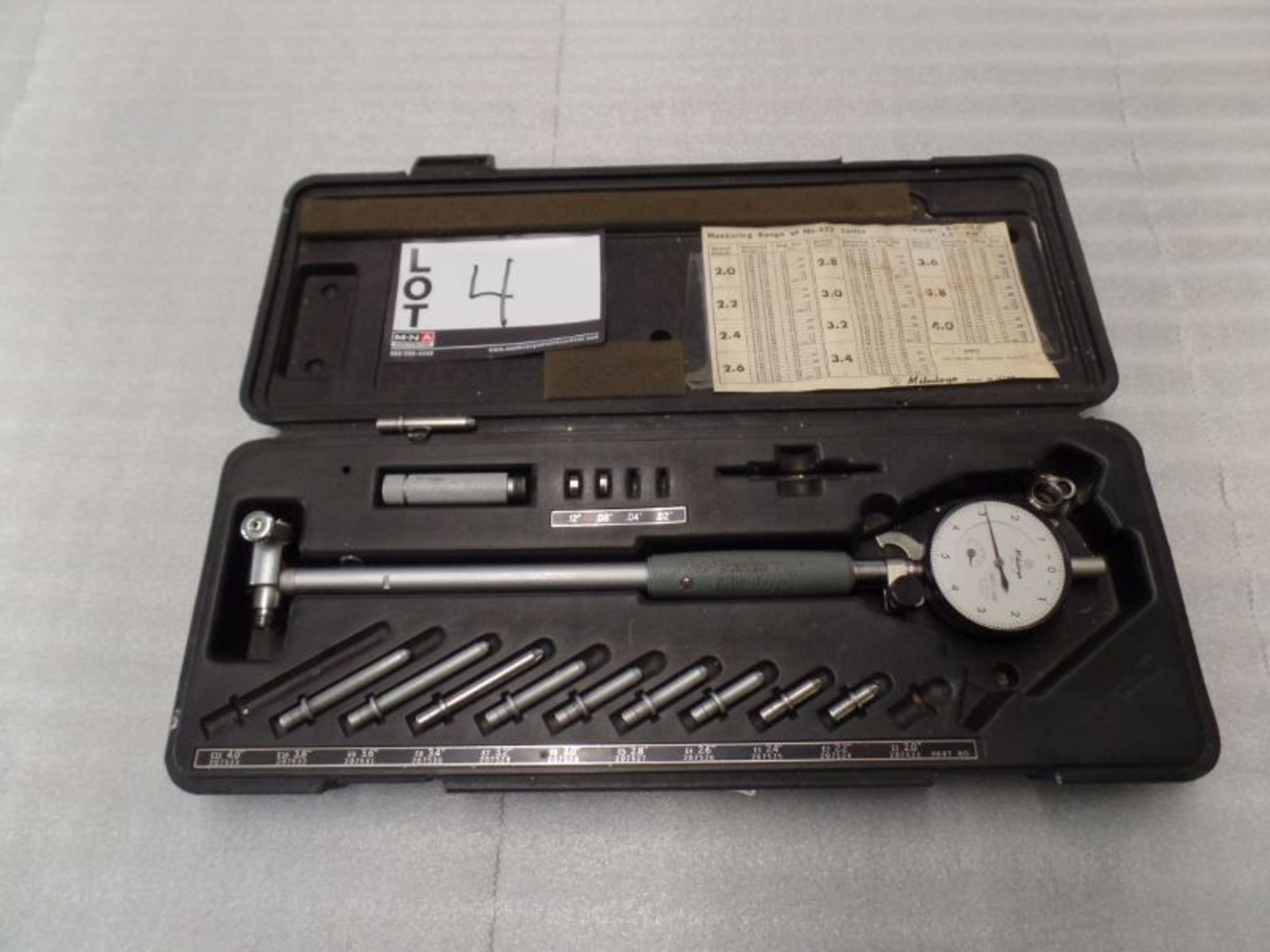 Mitutoyo Dial Bore Gage Set 2" - 4"