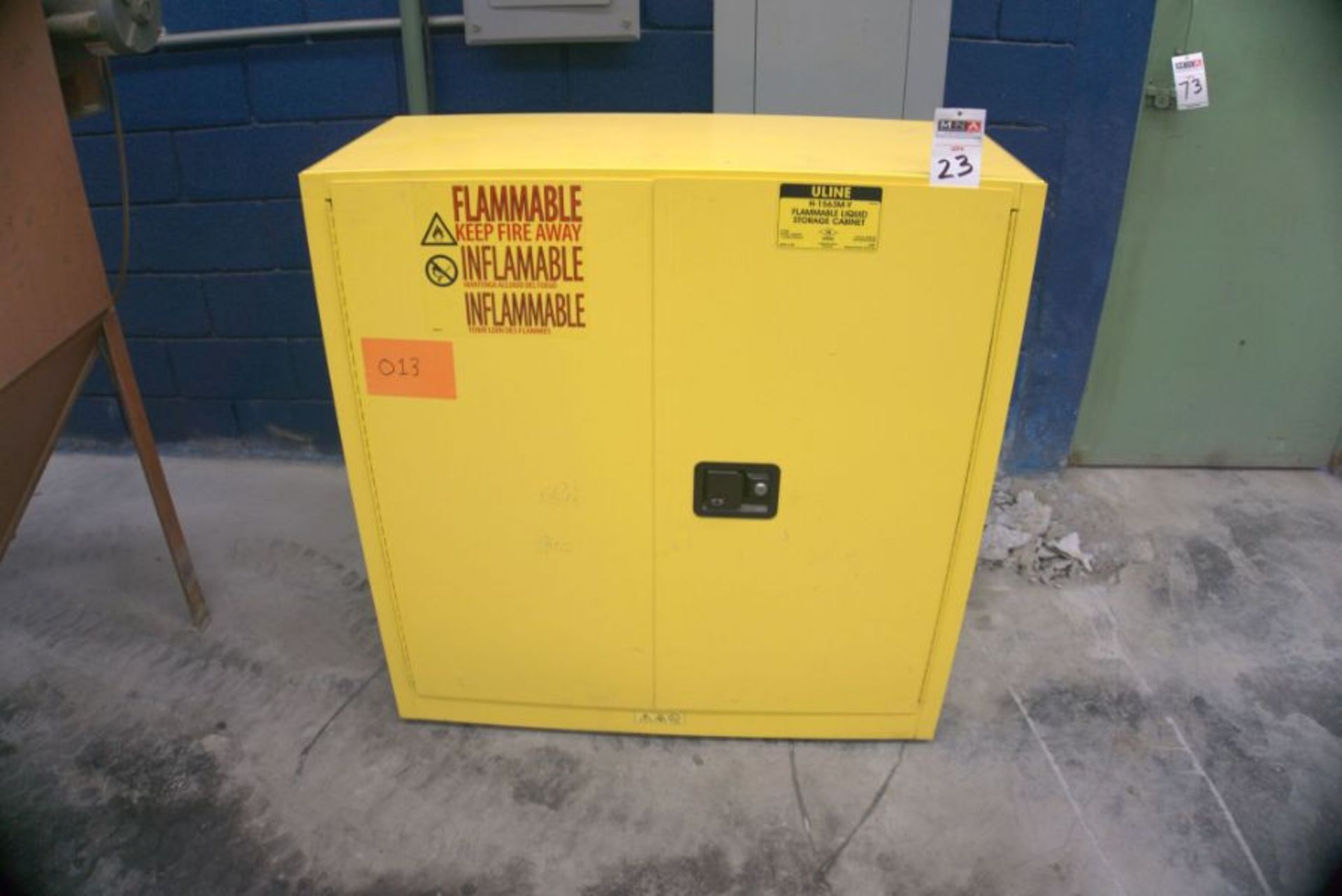 Uline H-1563M-Y Flammable Storage Cabinet - Image 3 of 3