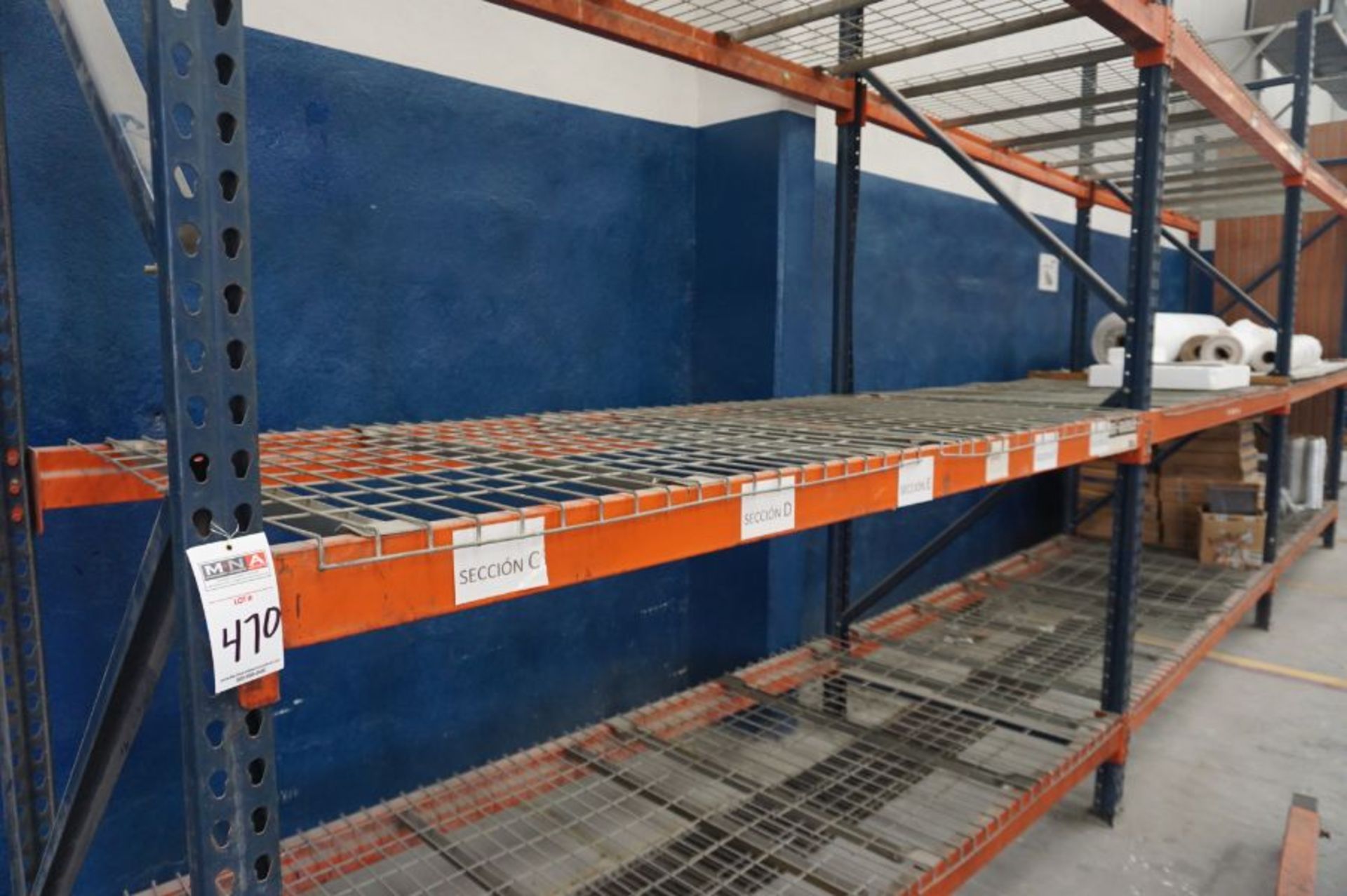 (3) Sections of Pallet Racking