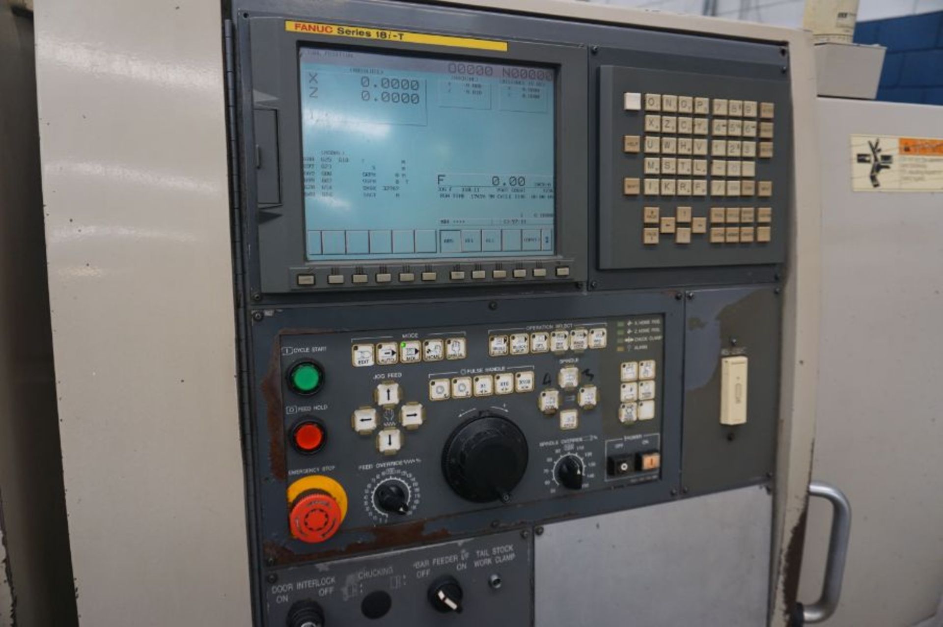 Okuma & Howa HL-35L, Fanuc 18iT, 3" Spindle Bore, 35" CC, 12" Chuck, s/n 2027, New 2002 - Image 8 of 12