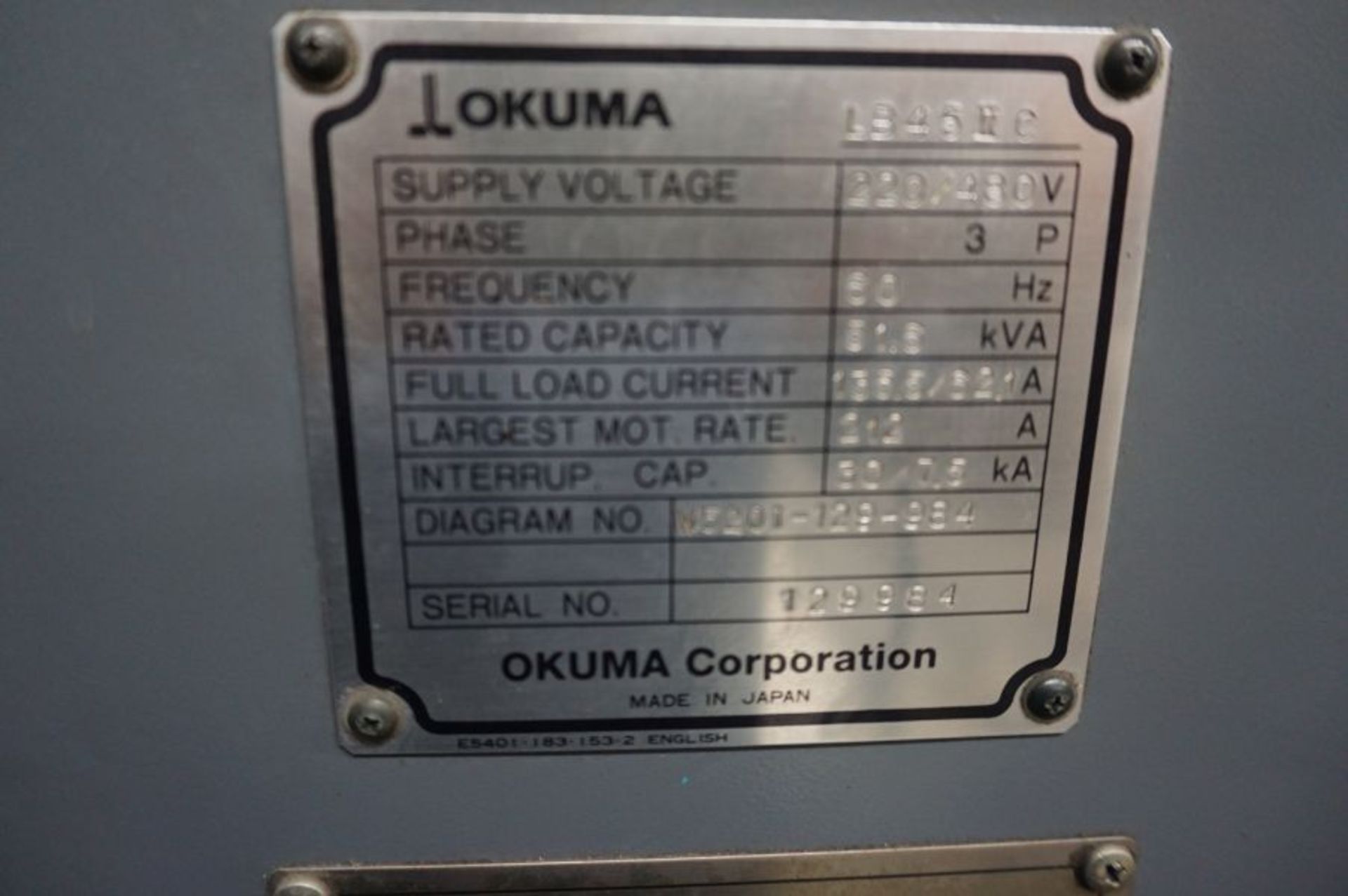Okuma LB35II-R, OSP-P200LA-R Control, 8" Spindle Bore, Programmable 20" 3 Jaw Chuck, 120" Centers - Image 15 of 15