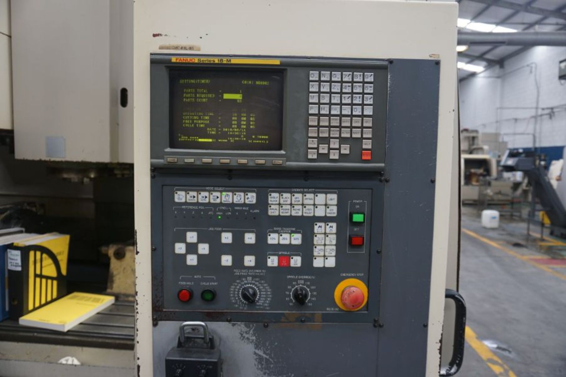 Okuma & Howa Millac 511V, FANUC 18-M Control, Cat 50 Taper ***Rotary Table Sold Separate*** - Image 6 of 10