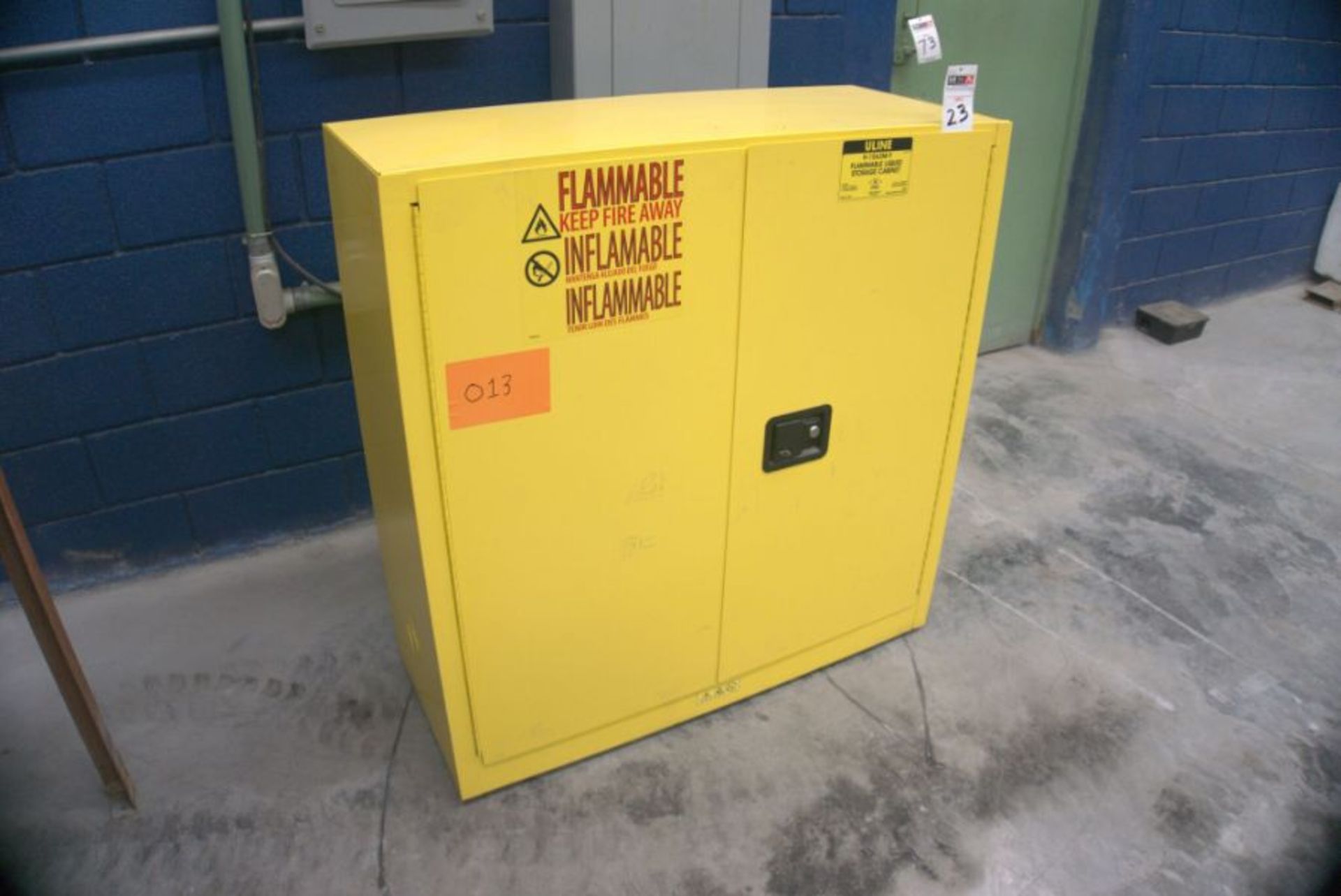 Uline H-1563M-Y Flammable Storage Cabinet