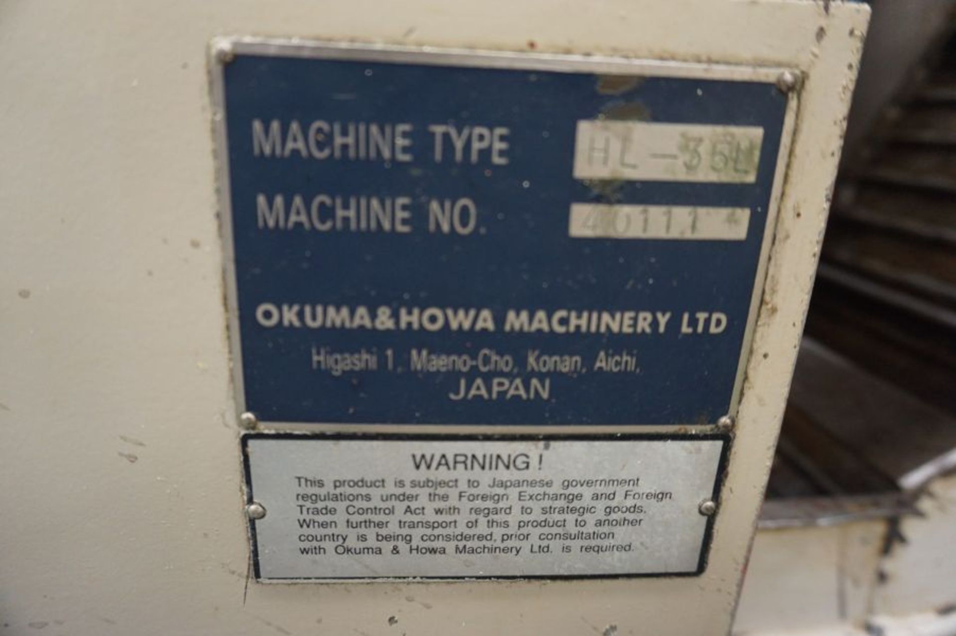 Okuma & Howa HL-35L, Fanuc 18iT, 3" Spindle Bore, 35" CC, 12" Chuck, s/n 2027, New 2002 - Image 12 of 12