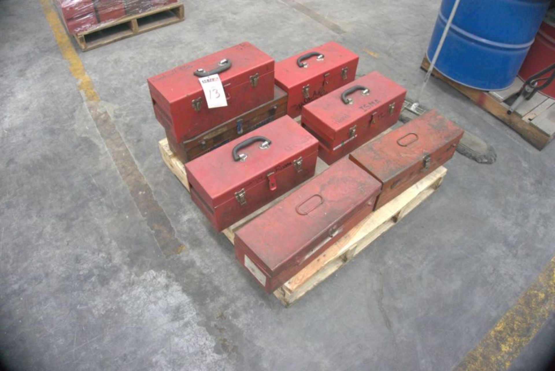 Pallet of Assorted Urrea Tool Boxes