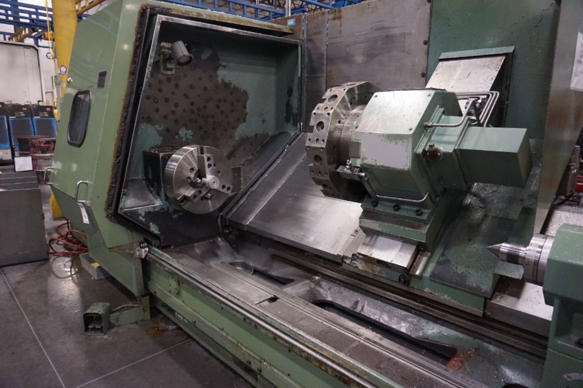 Ikegai AX4ON Numerical Control Lathe, Fanuc 6T Control, 3.94" Spindle Bore, 17" Chuck, 32" Swing, 12 - Image 4 of 8