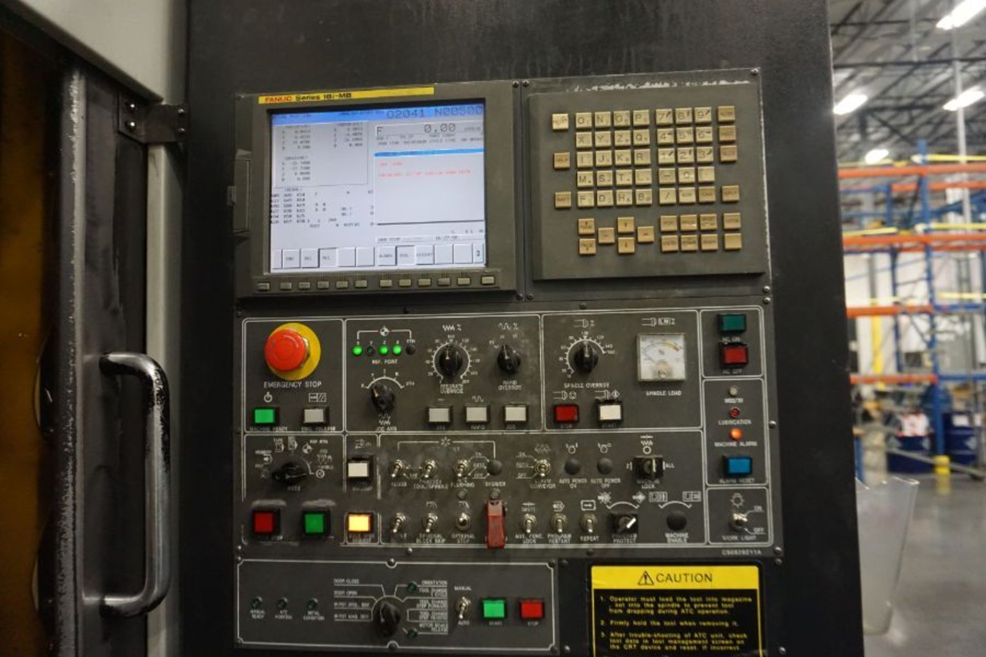 2007, Doosan HM-500 Fanuc 18iMB (2) 19.7” Pallets, 4-Axis, 6K RPM, CT50, 90 ATC, CTS, Renishaw OMP60 - Image 9 of 11