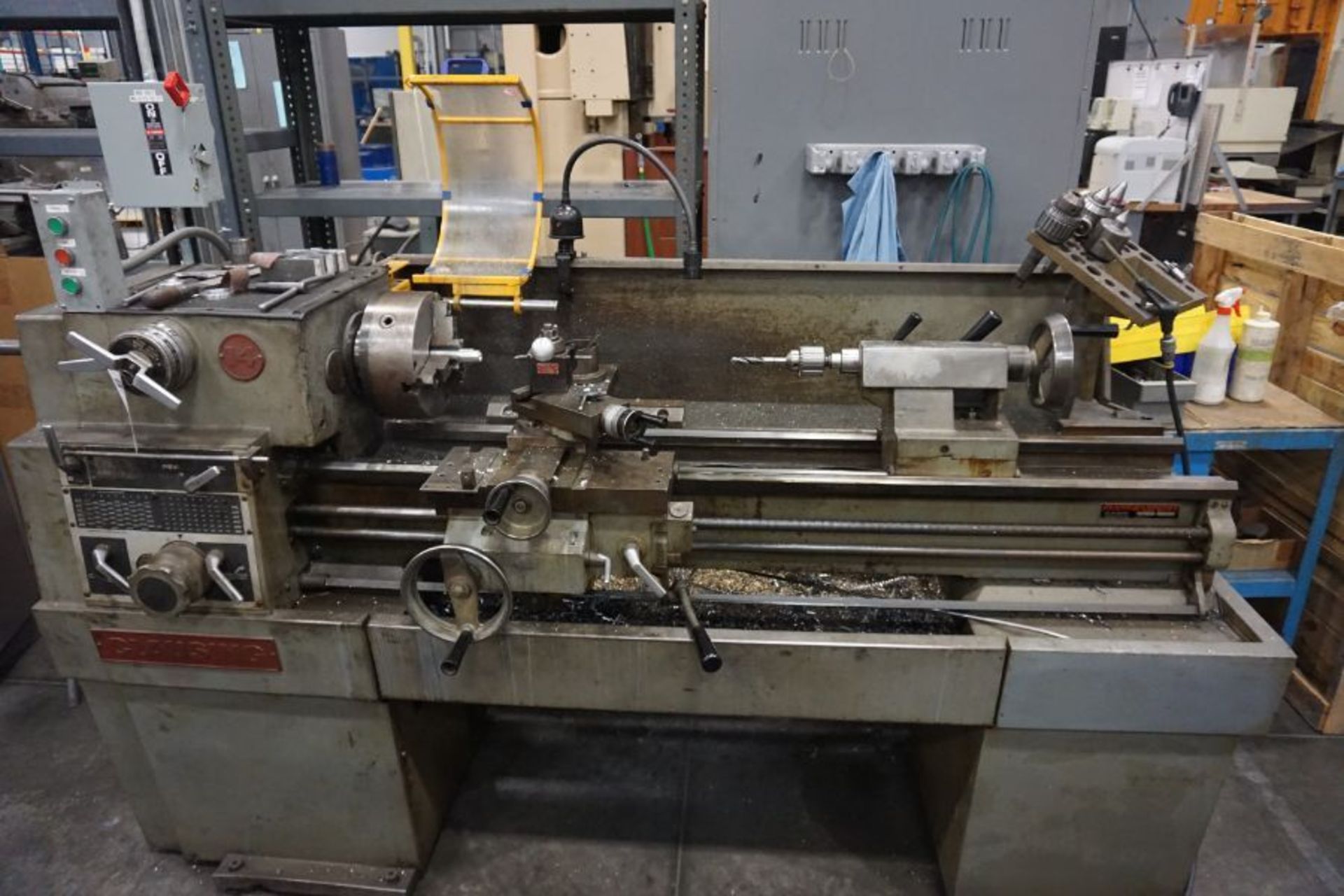 Clausing 1401 Engine Lathe, 40" Centers, 16" Chuck, s/n 140768