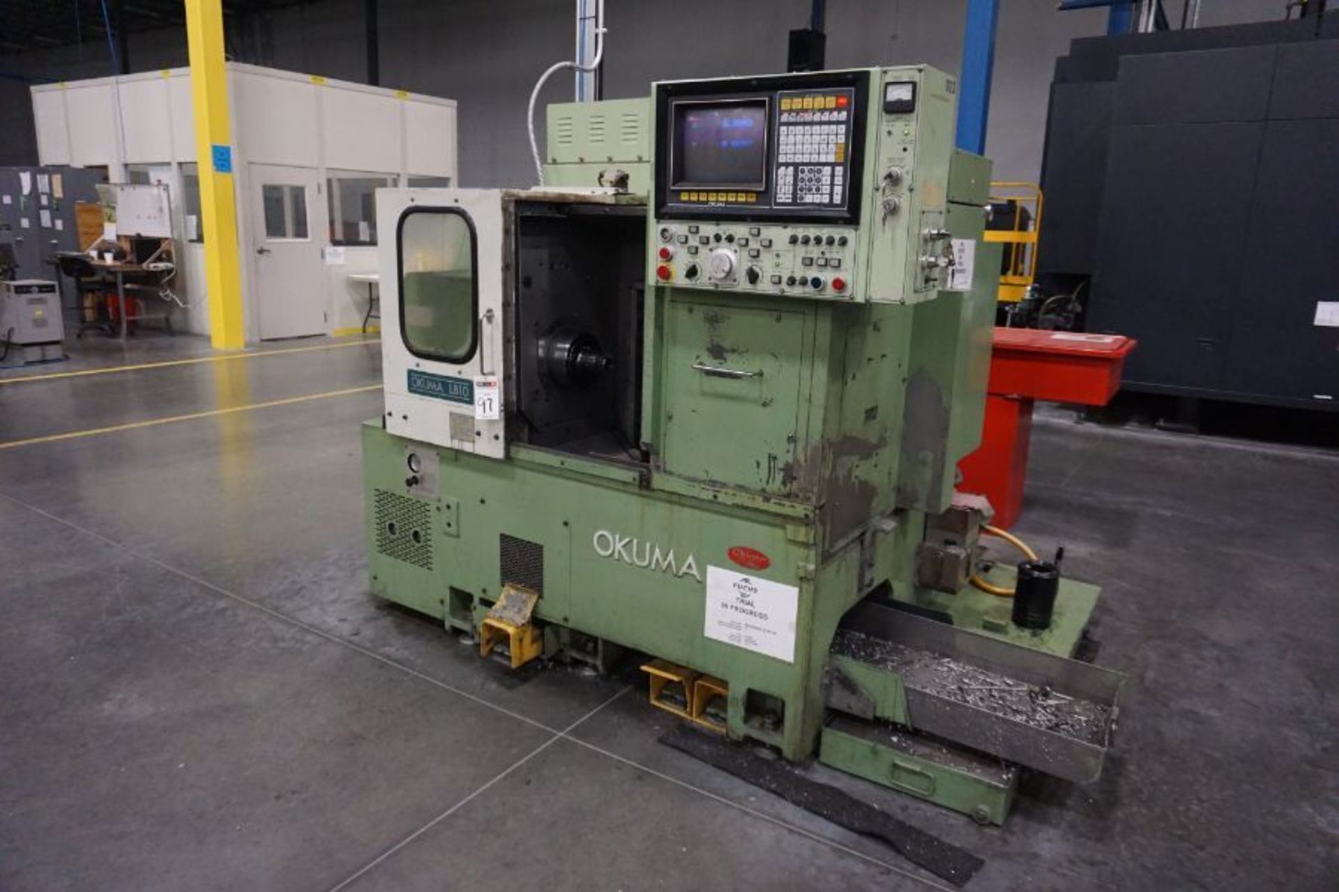 Okuma LB-10 CNC Lathe, OSP5000LG Control, Collet Nose, 12 Position Turret, s/n 1405 - Image 5 of 10