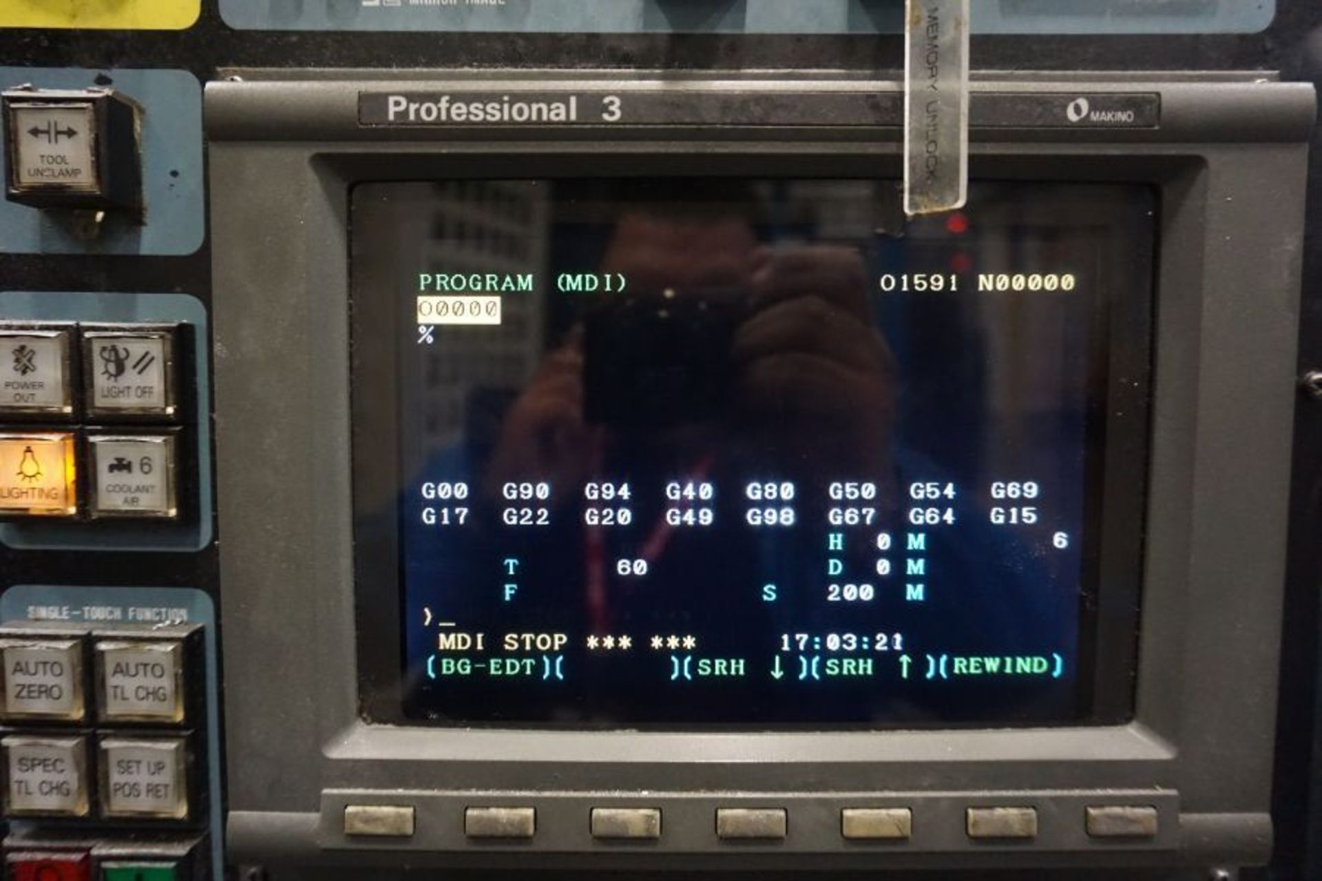 1995, Makino A77 4-Axis HMC, Professional 3 Ctrl, (2) 25" Pallets 12K RPM, CT50, 60 ATC, CTS - Image 9 of 9