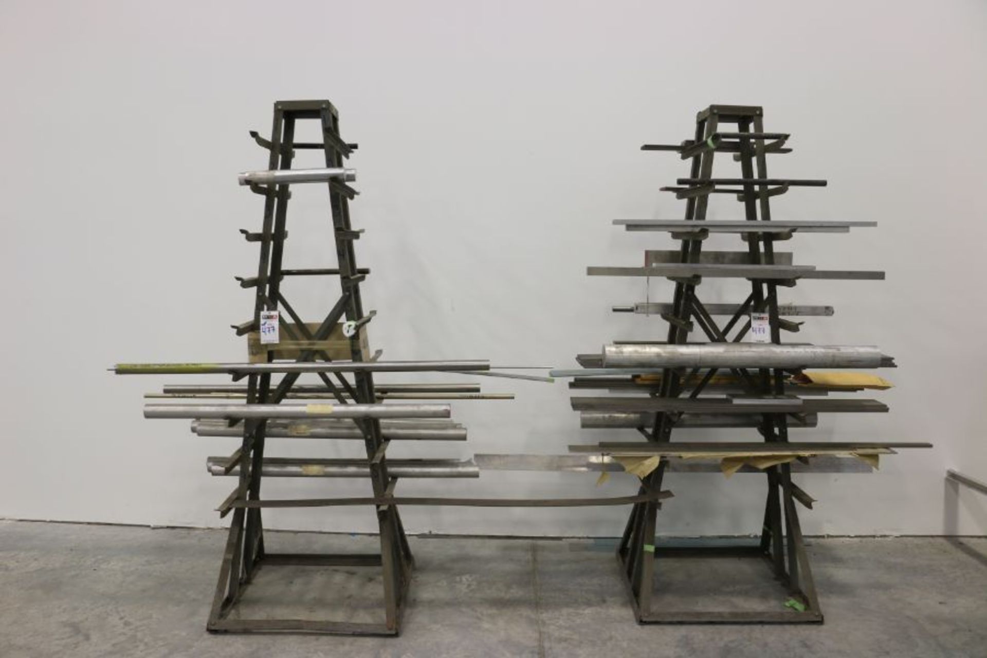 (2) Bar Racks with Material