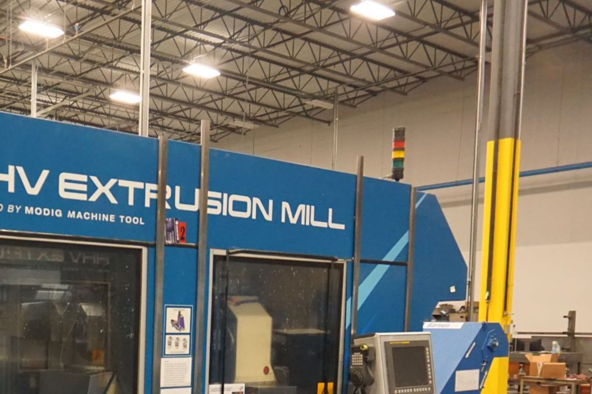 2014, Modig HHV 4-Axis High Speed Extrusion Mill, Fanuc 30i Model B, Fischer 1700 MM 30K Spindle - Image 4 of 9
