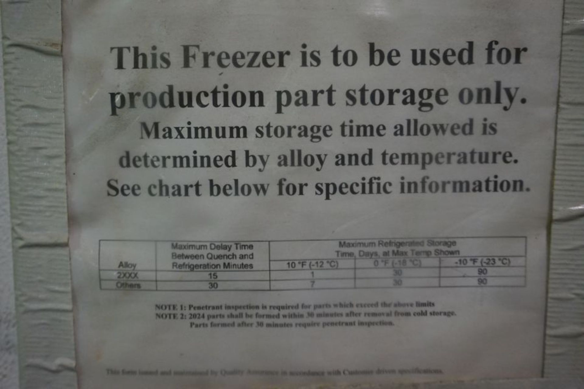 International Cold Storage Walk in Freezer, -10°F Max Temperature *Auctioned from Edgerton, KS* - Image 6 of 7