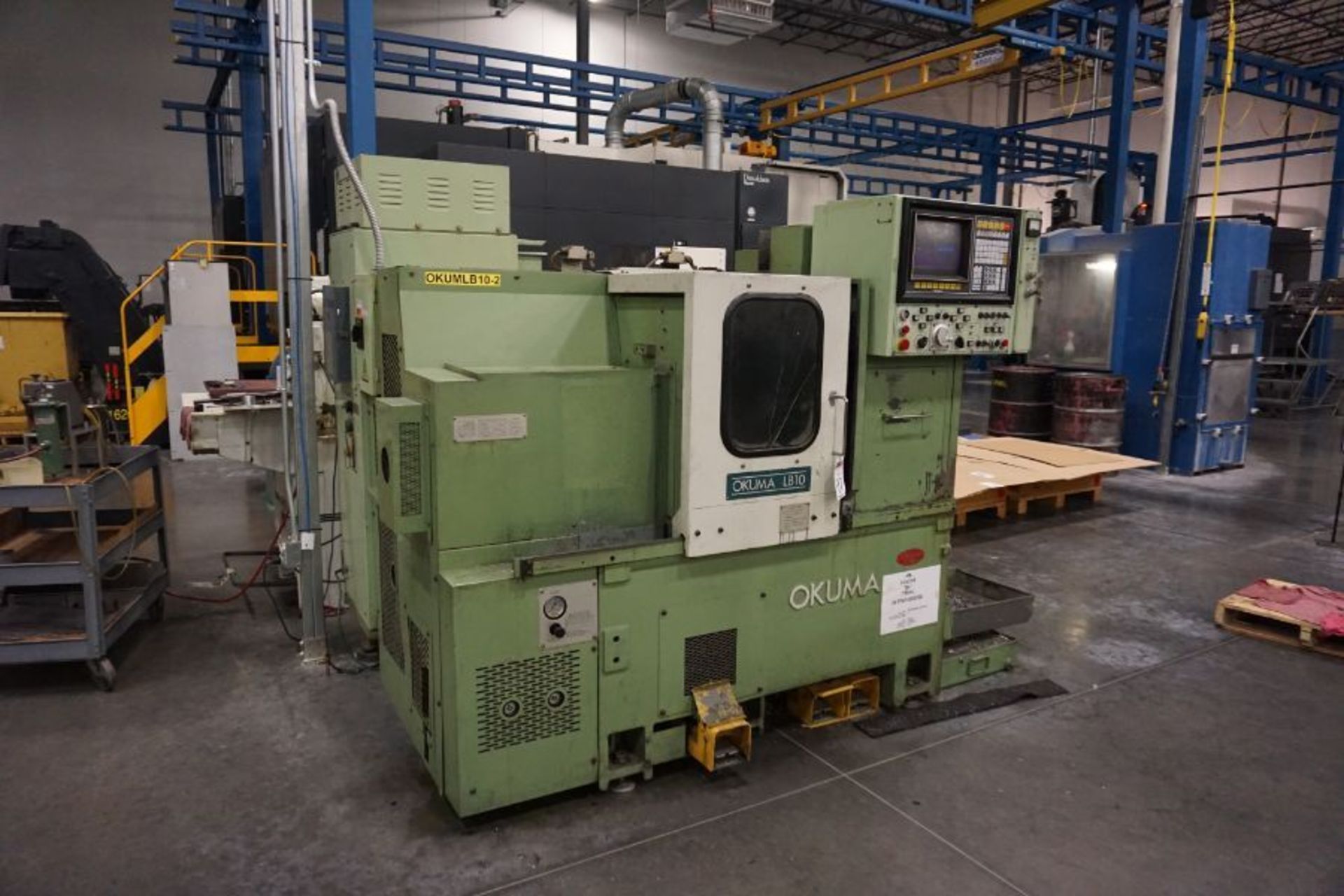 Okuma LB-10 CNC Lathe, OSP5000LG Control, Collet Nose, 12 Position Turret, s/n 1405 - Image 2 of 10