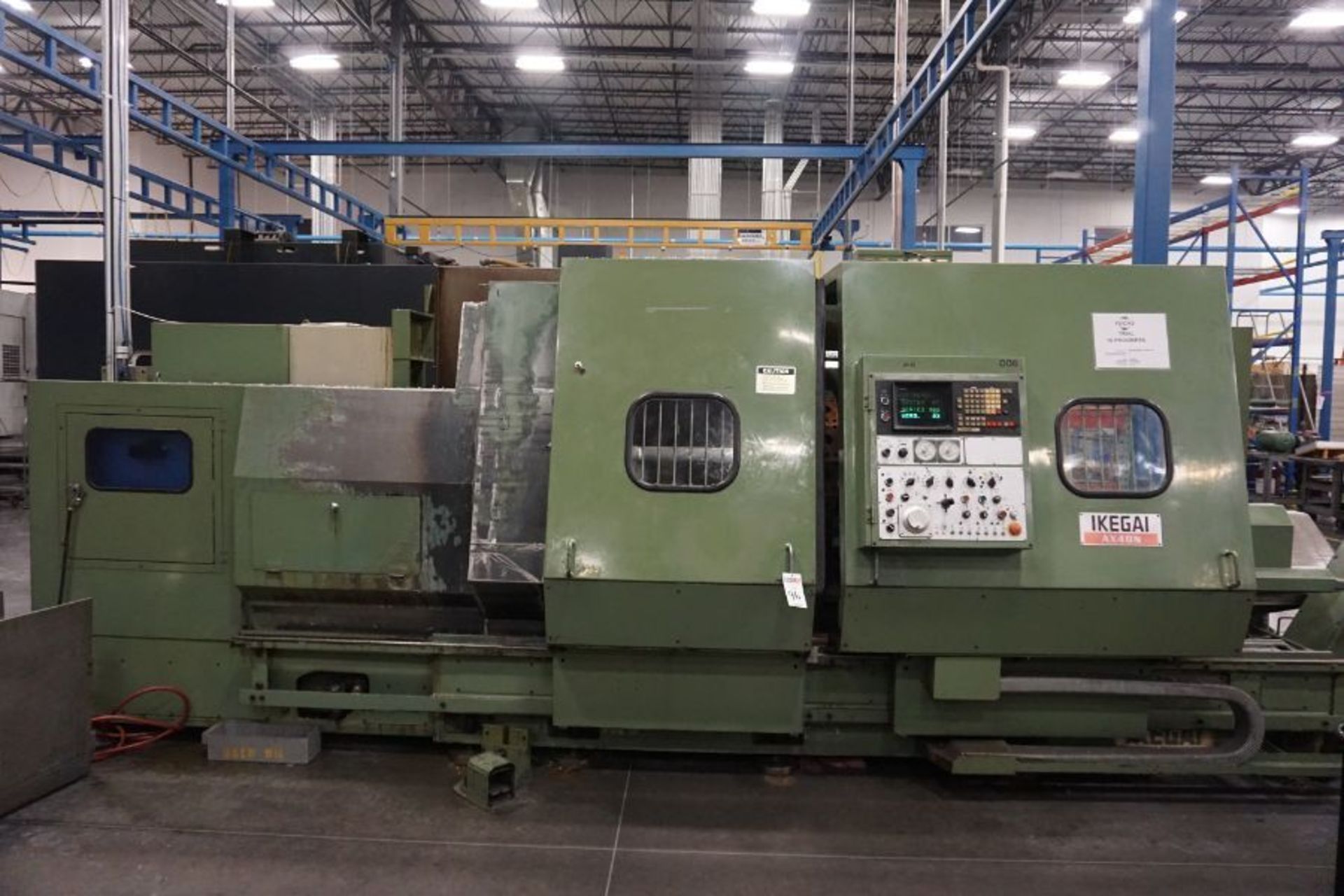 Ikegai AX4ON Numerical Control Lathe, Fanuc 6T Control, 3.94" Spindle Bore, 17" Chuck, 32" Swing, 12