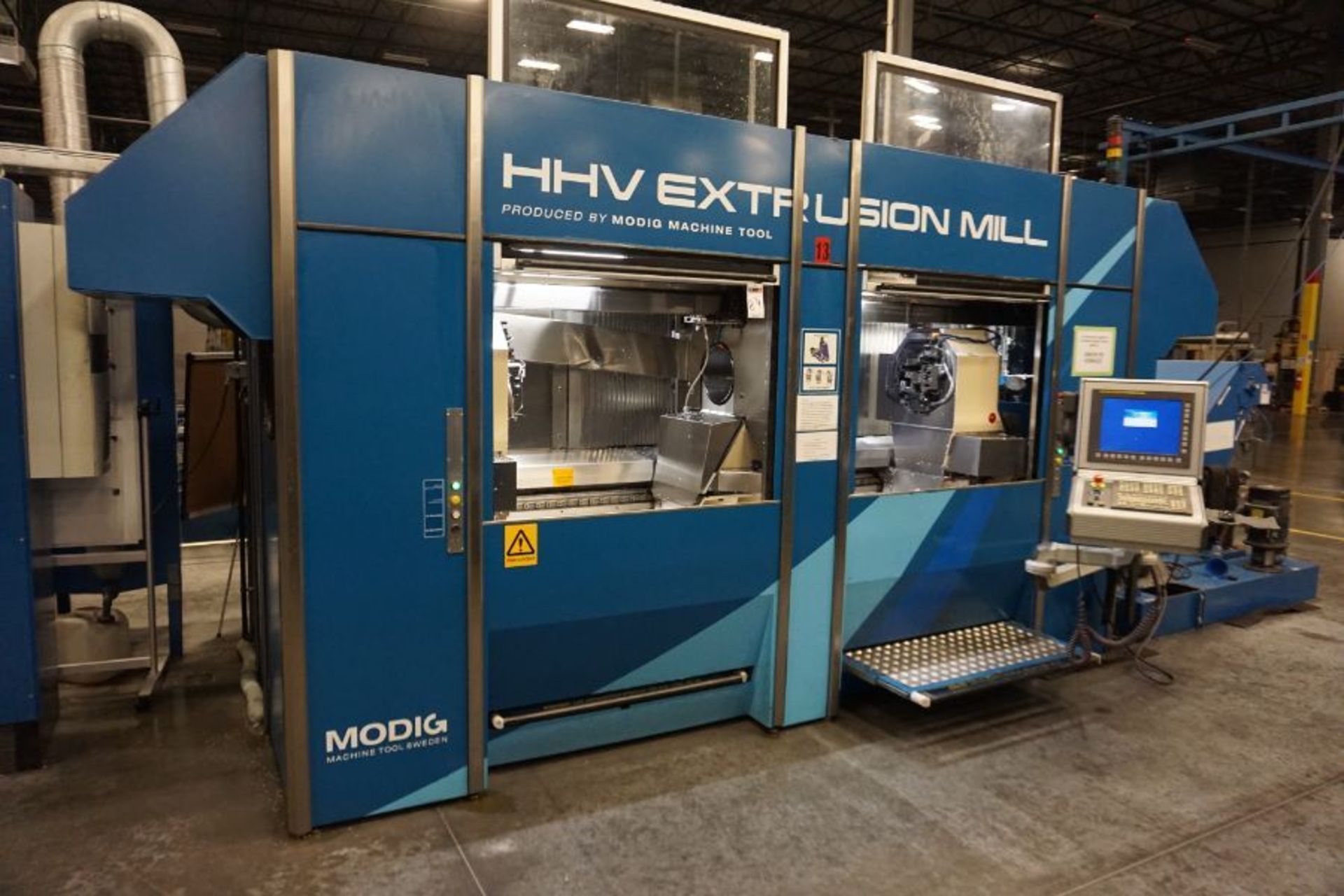 2014, Modig HHV 4-Axis High Speed Extrusion Mill, Fanuc 30i Model B, Fischer 1700 MM 30K Spindle - Image 3 of 9