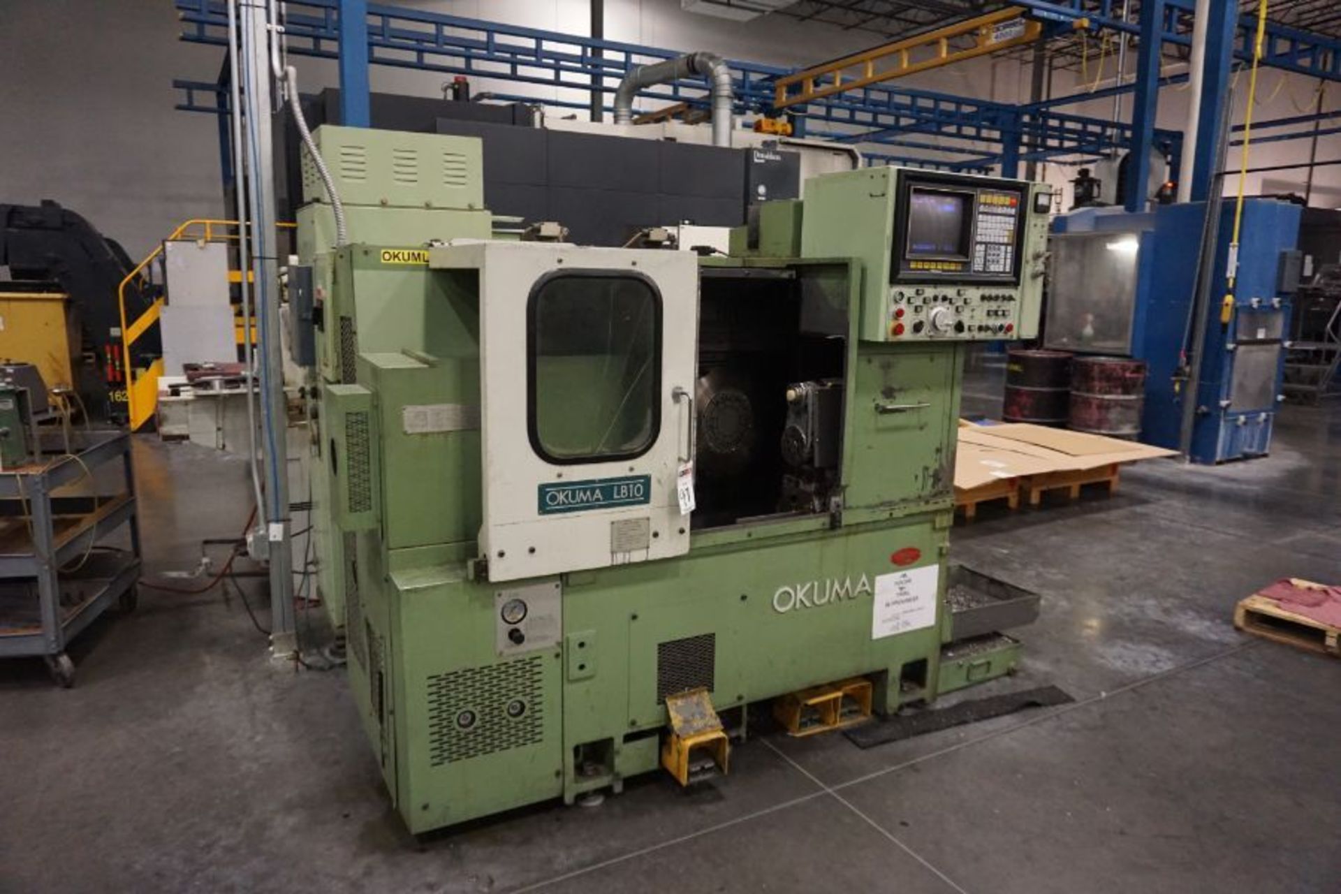 Okuma LB-10 CNC Lathe, OSP5000LG Control, Collet Nose, 12 Position Turret, s/n 1405 - Image 6 of 10