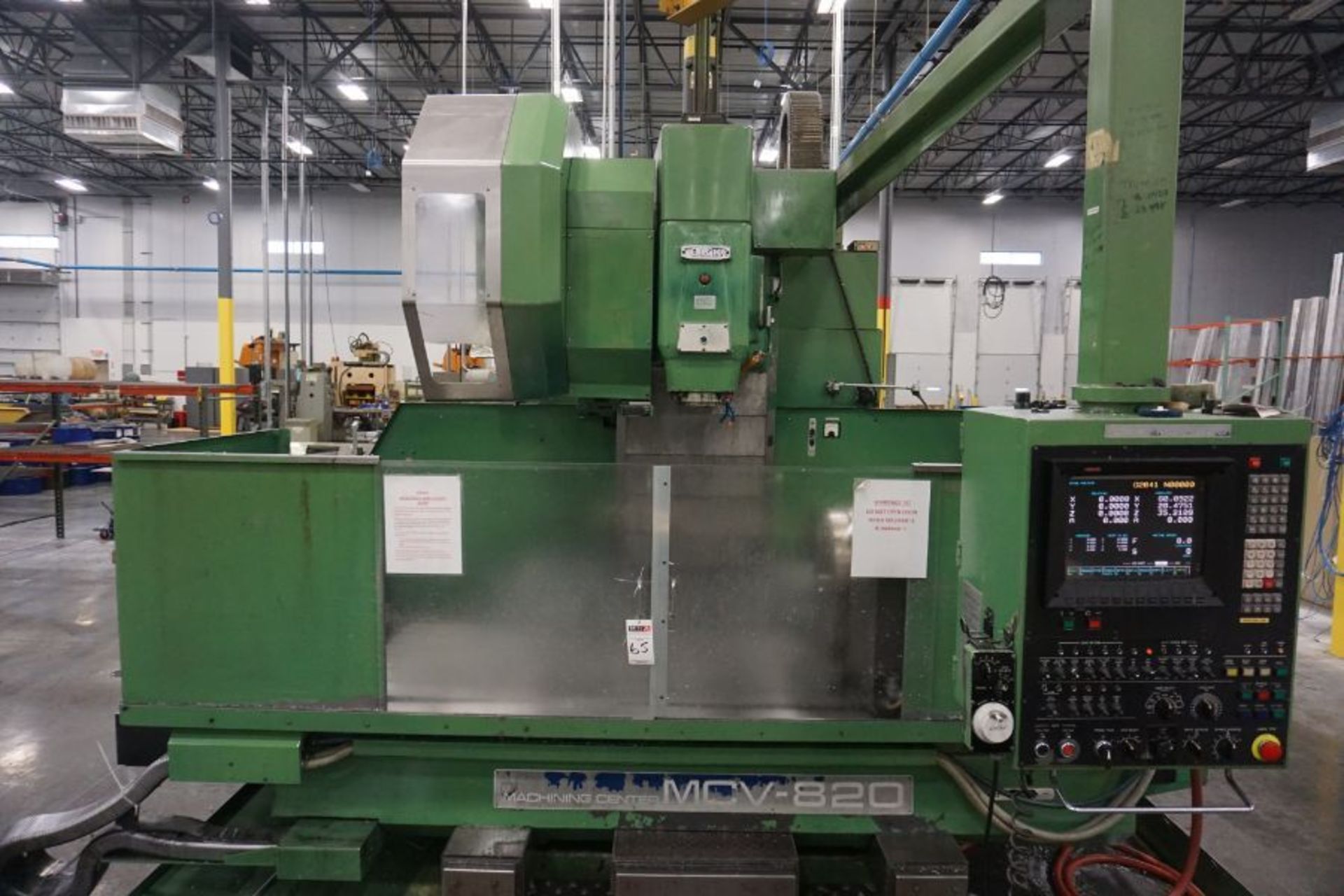 OKK MCV-820 4-Axis VMC, Fanuc Neomatic System 11 Control, 80" x 34", 6000 RPM, CT50, 30 ATC, s/n