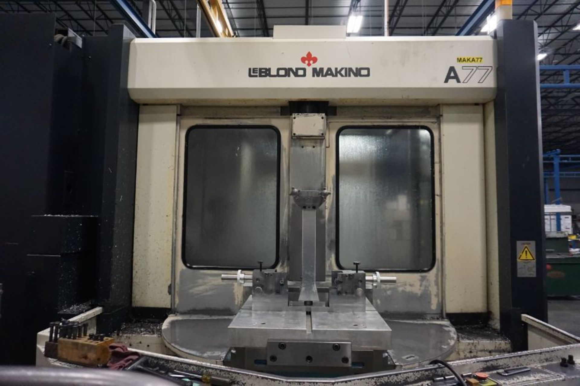 1995, Makino A77 4-Axis HMC, Professional 3 Ctrl, (2) 25" Pallets 12K RPM, CT50, 60 ATC, CTS - Image 4 of 9