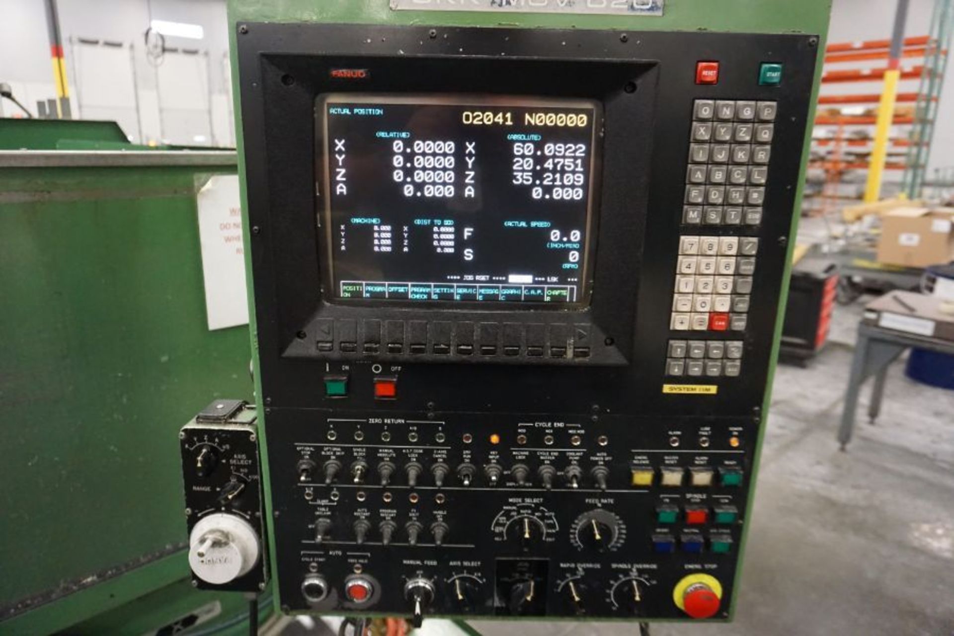 OKK MCV-820 4-Axis VMC, Fanuc Neomatic System 11 Control, 80" x 34", 6000 RPM, CT50, 30 ATC, s/n - Image 9 of 10