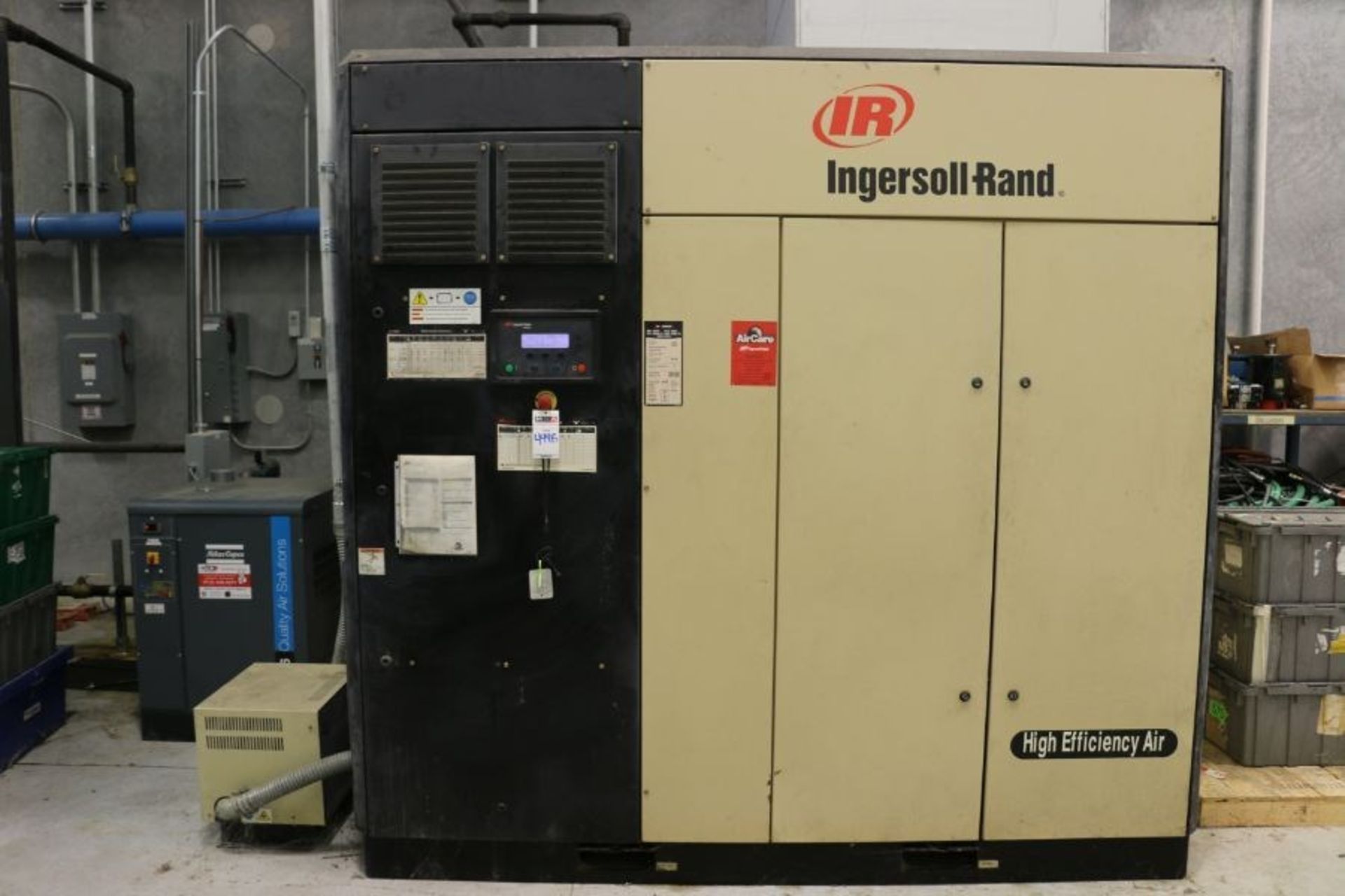 125 HP Ingersoll Rand IRN125HCC Rotary Screw Air Compressor, New 2005