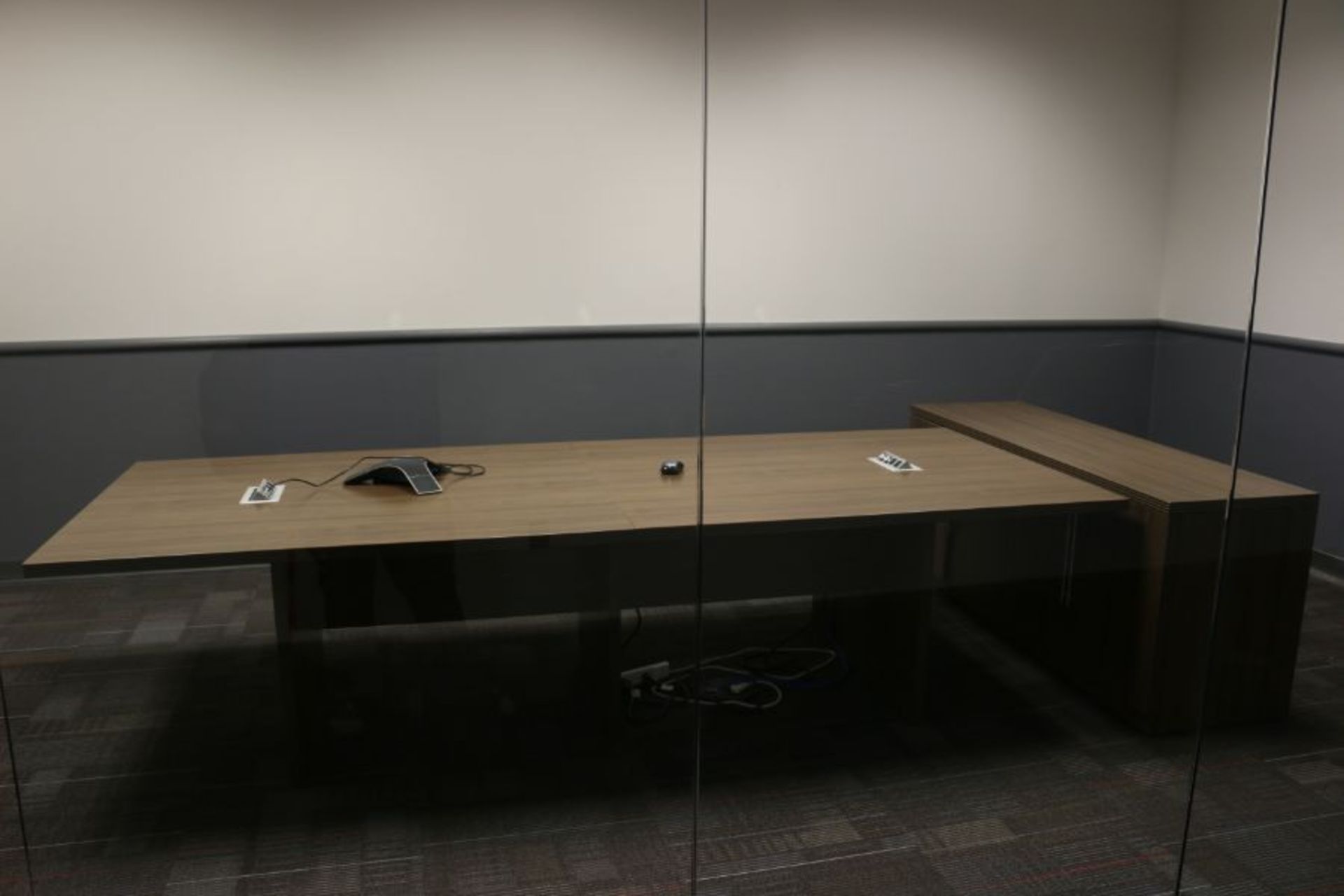 Room Content, Conference Table and Cabinet