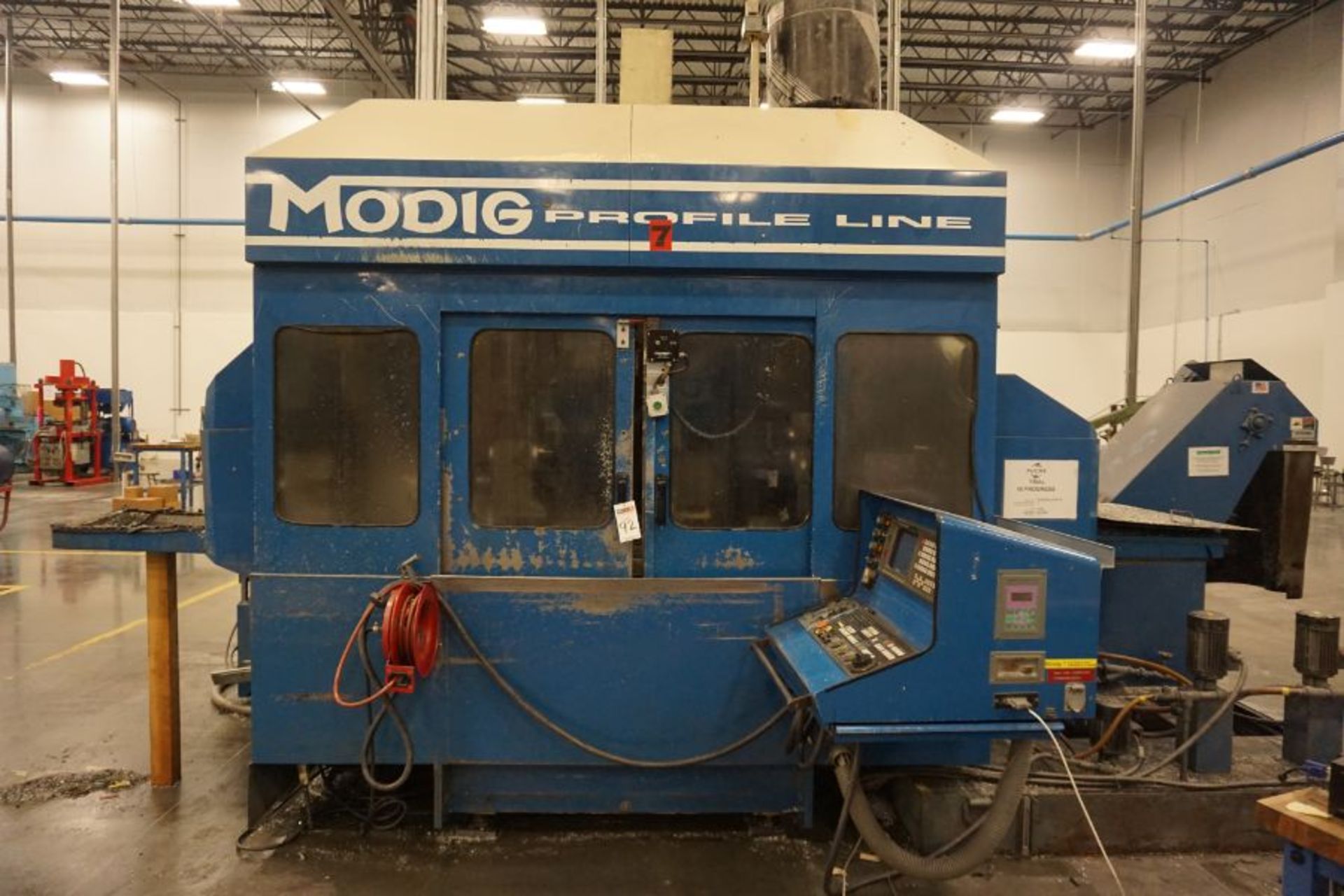 Modig MD7200, Fanuc 16M, 20K RPM, 24 ATC, CT40, s/n 970331, New 1997