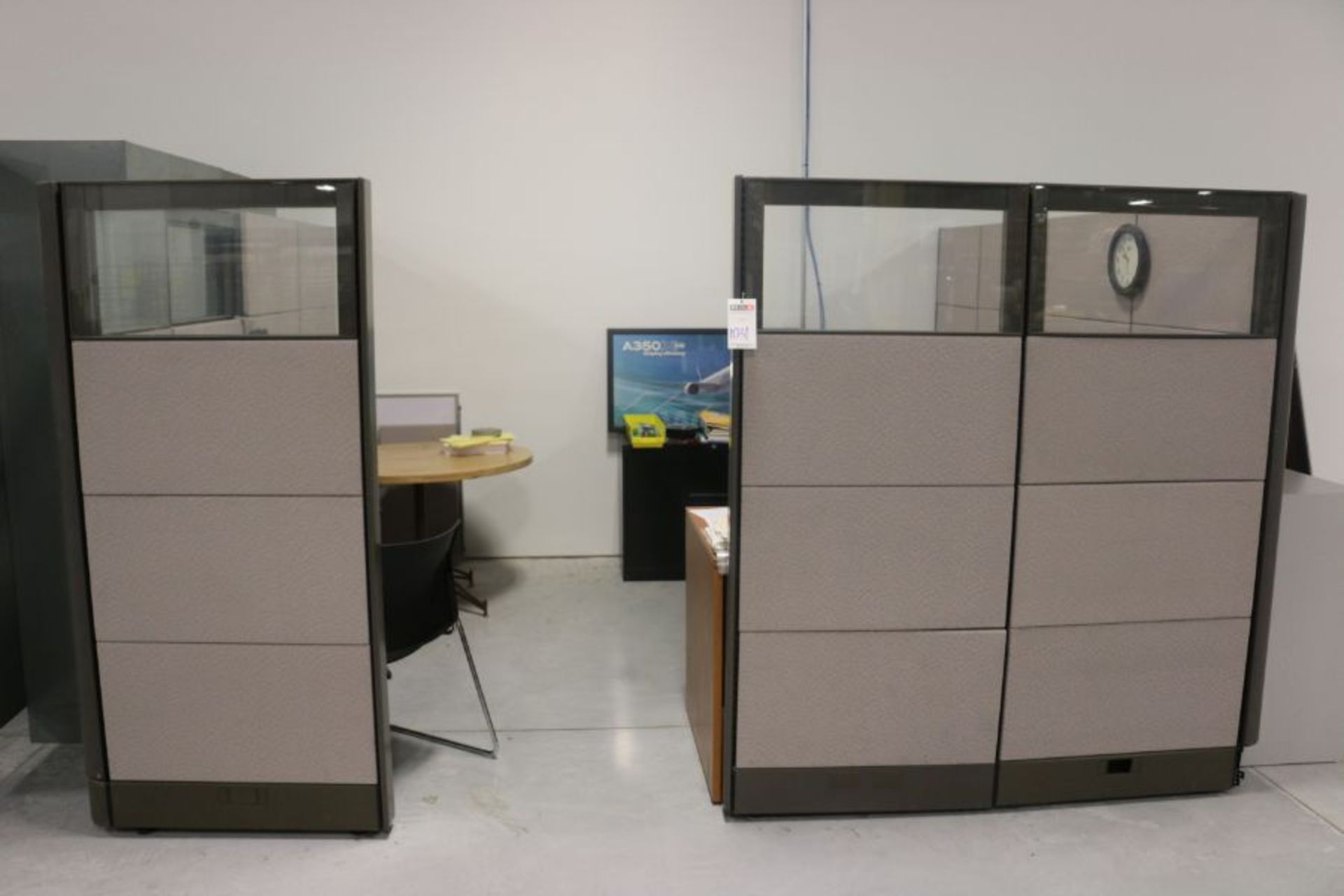 Cubicle with Office Desk and Tables *No Content*