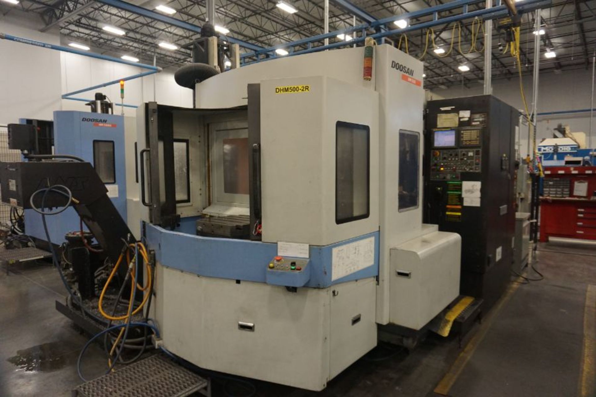 Doosan HM-500, Fanuc 18iMB, (2) 19.7” Pallets, B-Axis, 6k RPM, CT50, 60 ATC, CTS, Probe, s/n New - Image 11 of 17