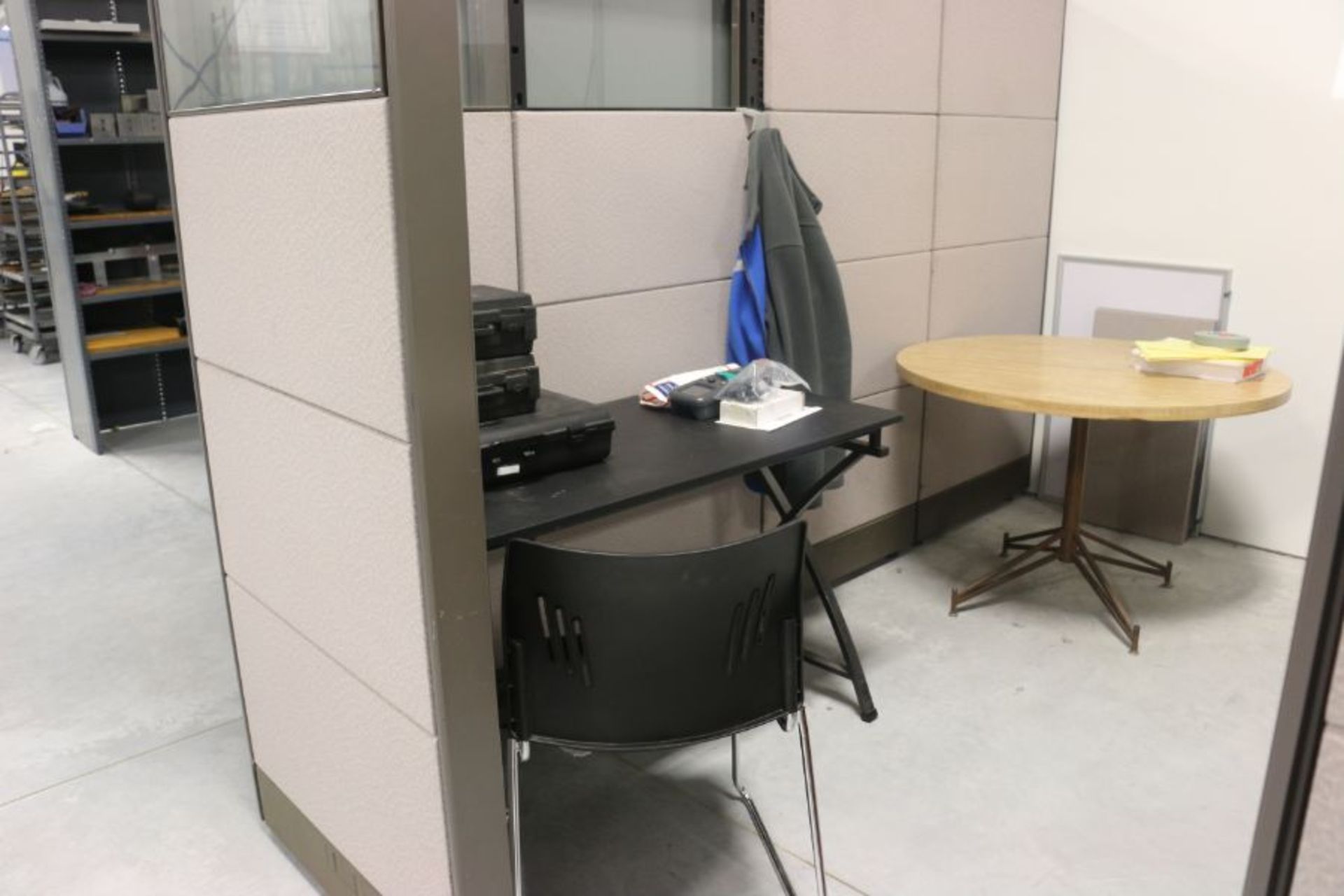 Cubicle with Office Desk and Tables *No Content* - Image 2 of 4