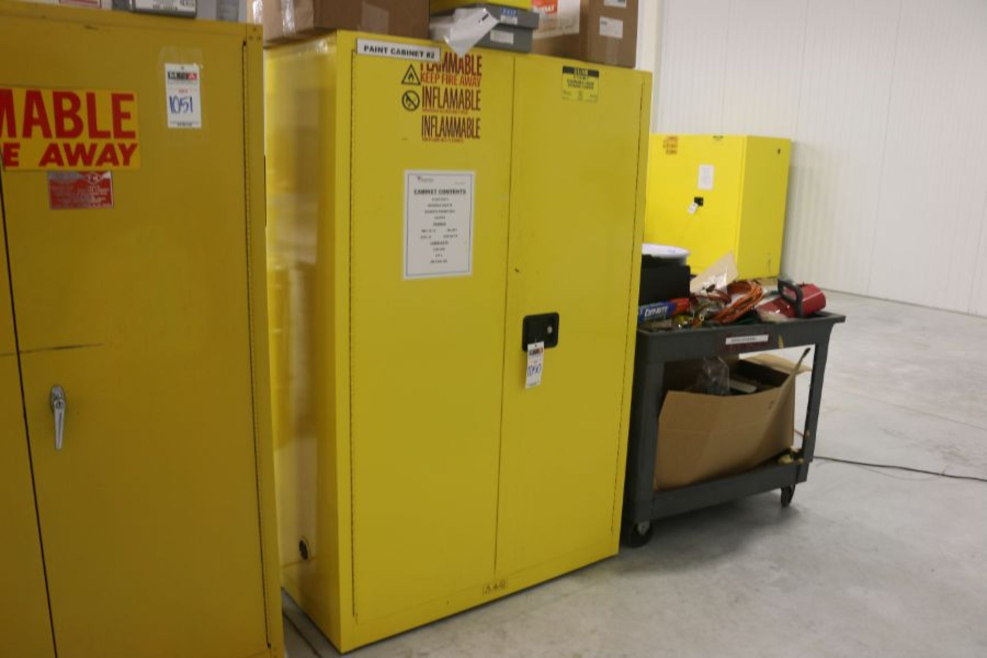 Uline H-1564M-Y Flamable Liquid Storage Cabinet 45 Gal. Cap. - Image 2 of 4
