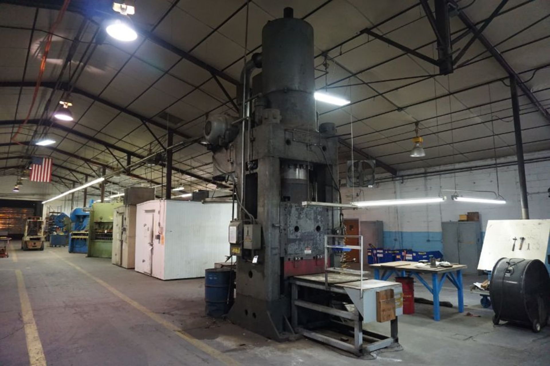 1000 Ton Williams - White Hydraulic Rubber Pad Forming Press, 36" x 36" Bed, 8" Throat Depth - Image 2 of 7