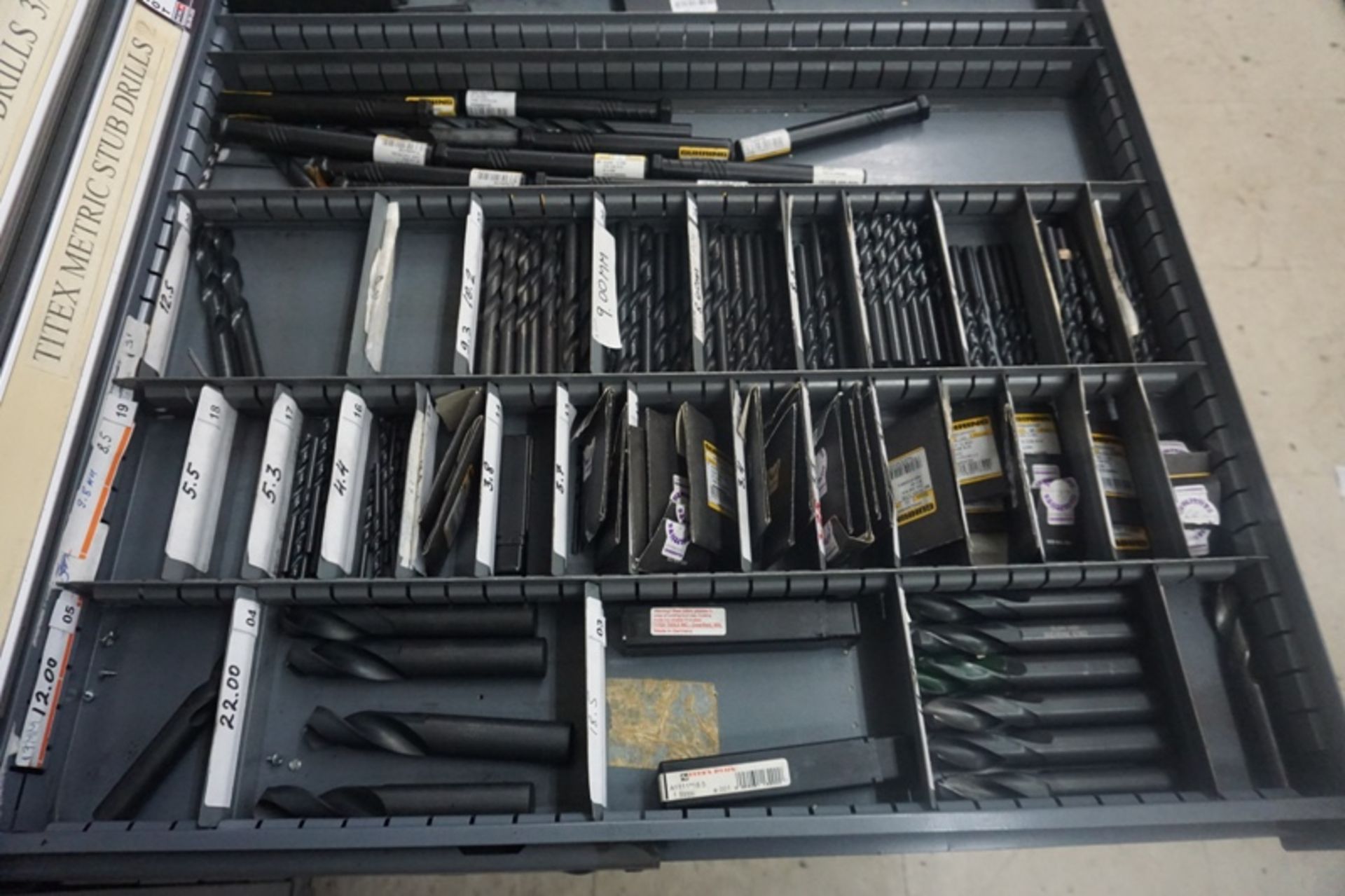 Drawer with Assorted High Speed Drills - Image 4 of 7