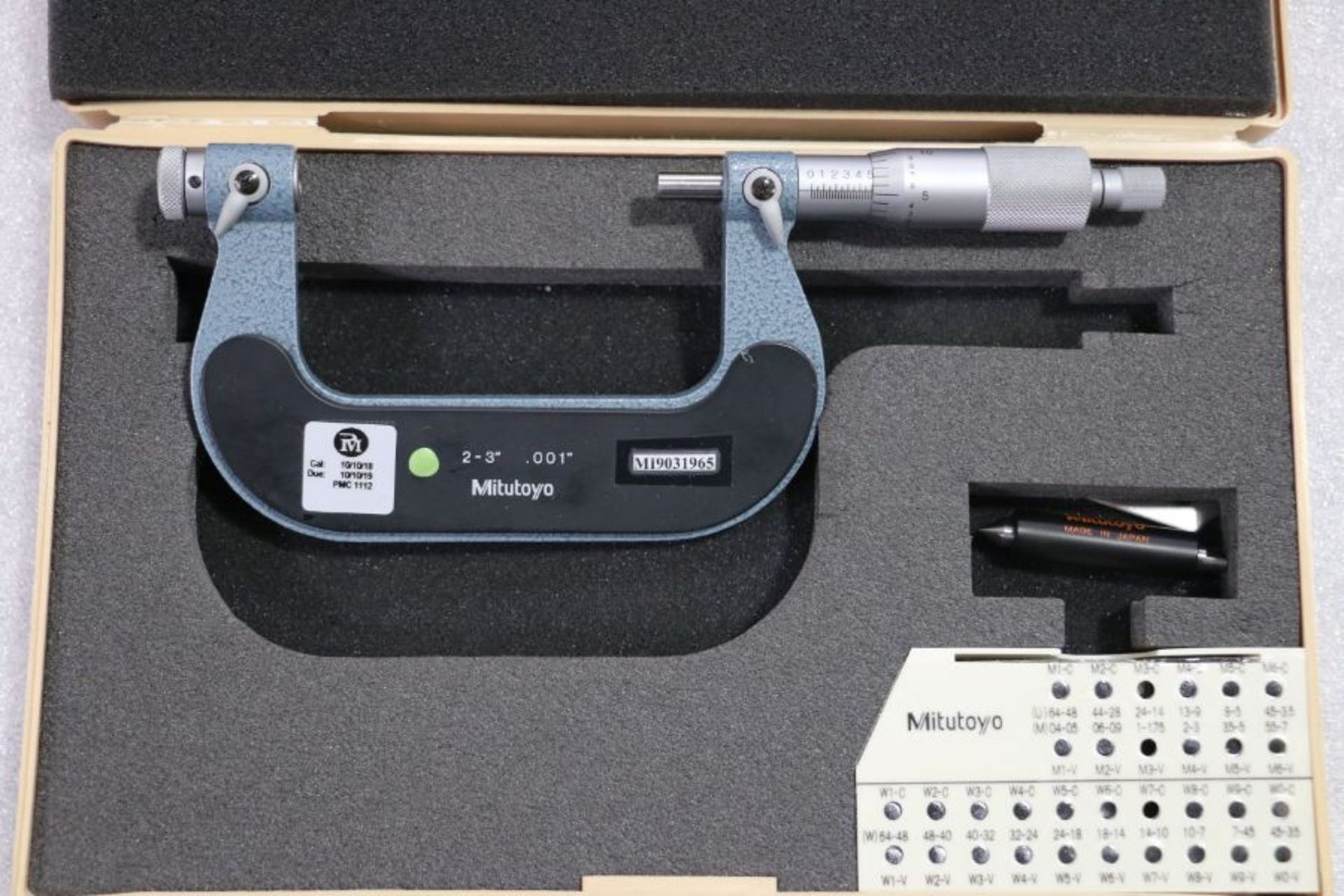 Mitutoyo 2" - 3" Pitch Micrometer - Image 2 of 3