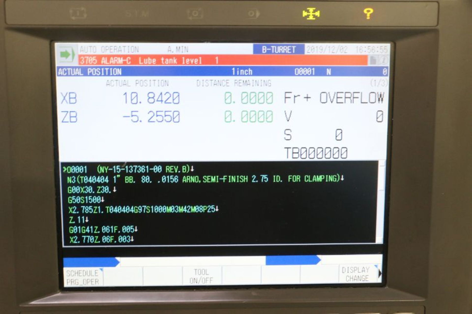 Okuma Simul Turn LU300-MY 2ST, OSP-E100L control, 10" chuck, 12 pos. upper & 8 pos. lower turrets, - Image 13 of 15