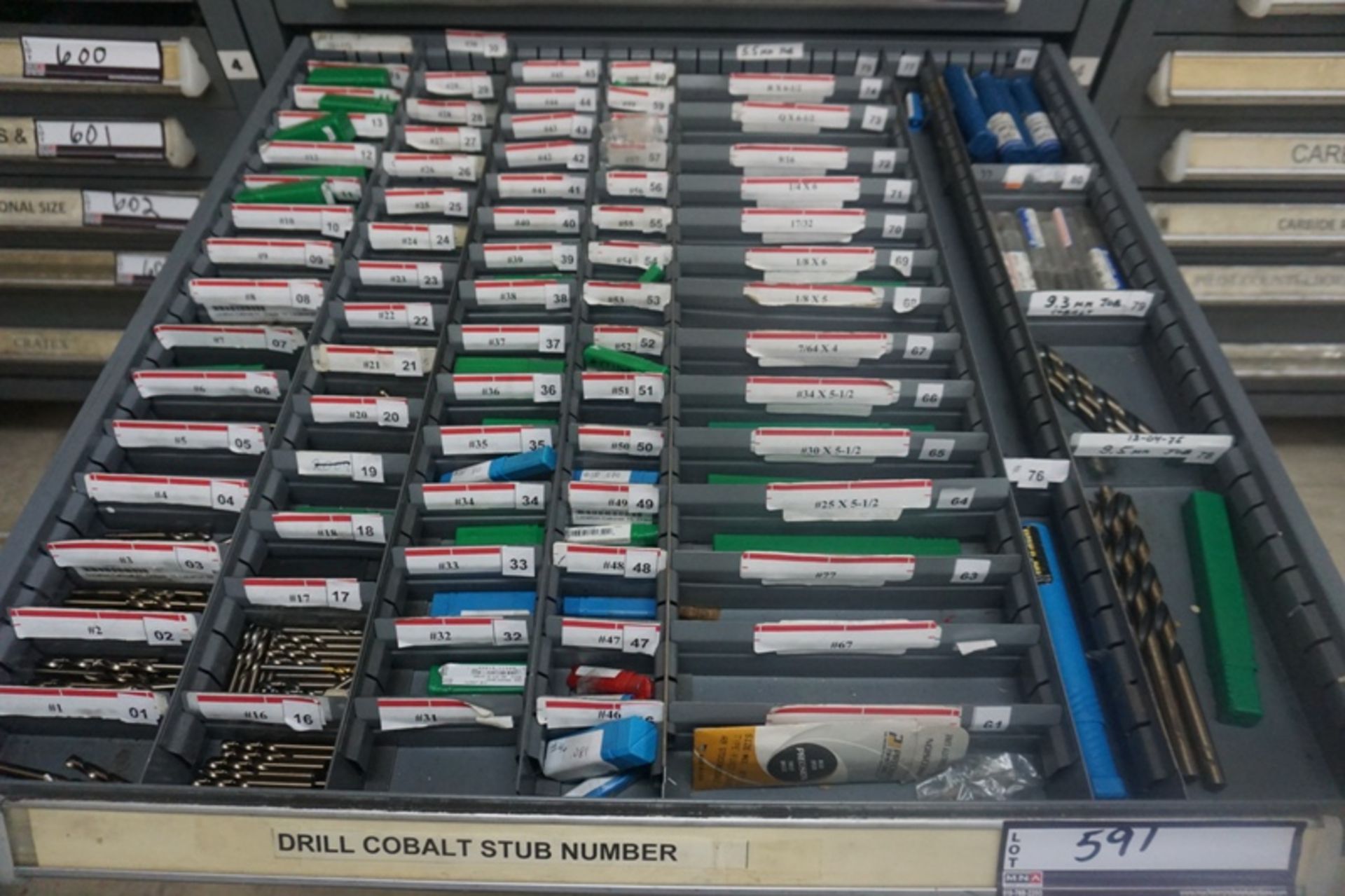 Drawer with Assorted Cobalt Drills - Image 5 of 6