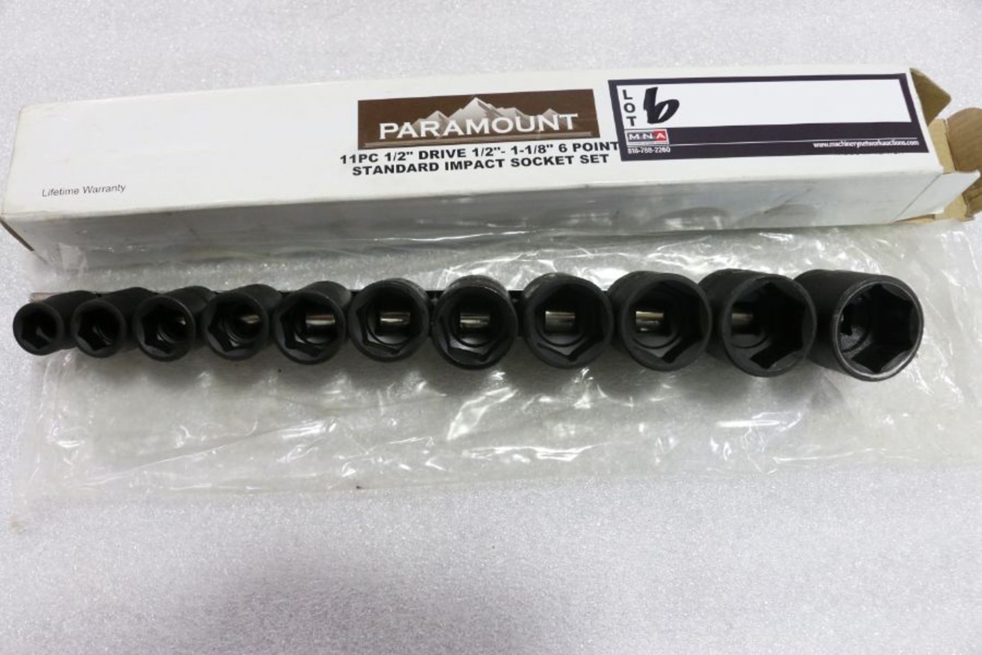 Paramount 11pc 1/2" Standard Impact Socket Set - Image 3 of 3