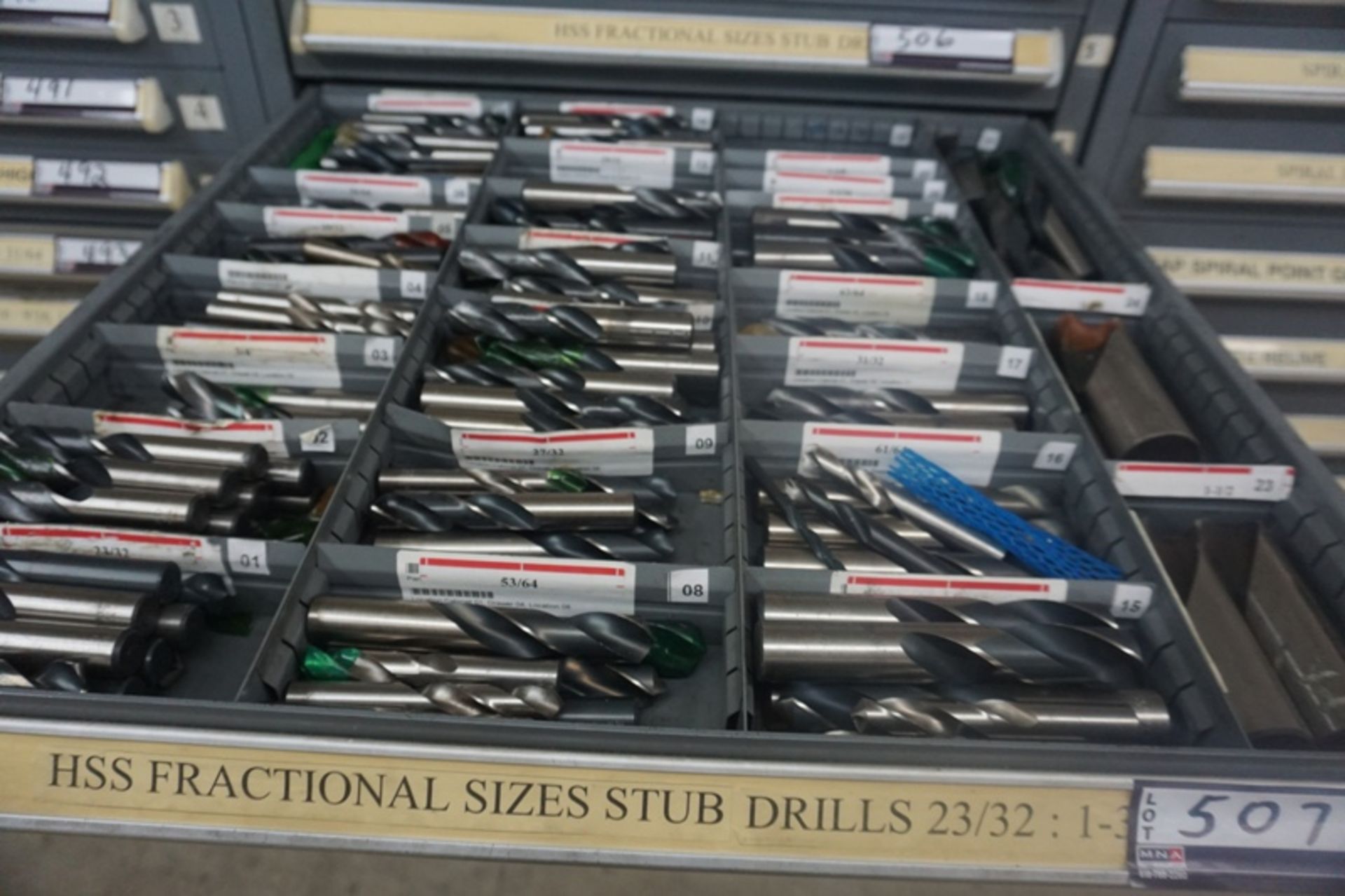 Drawer with Assorted High Speed Drills - Image 4 of 7