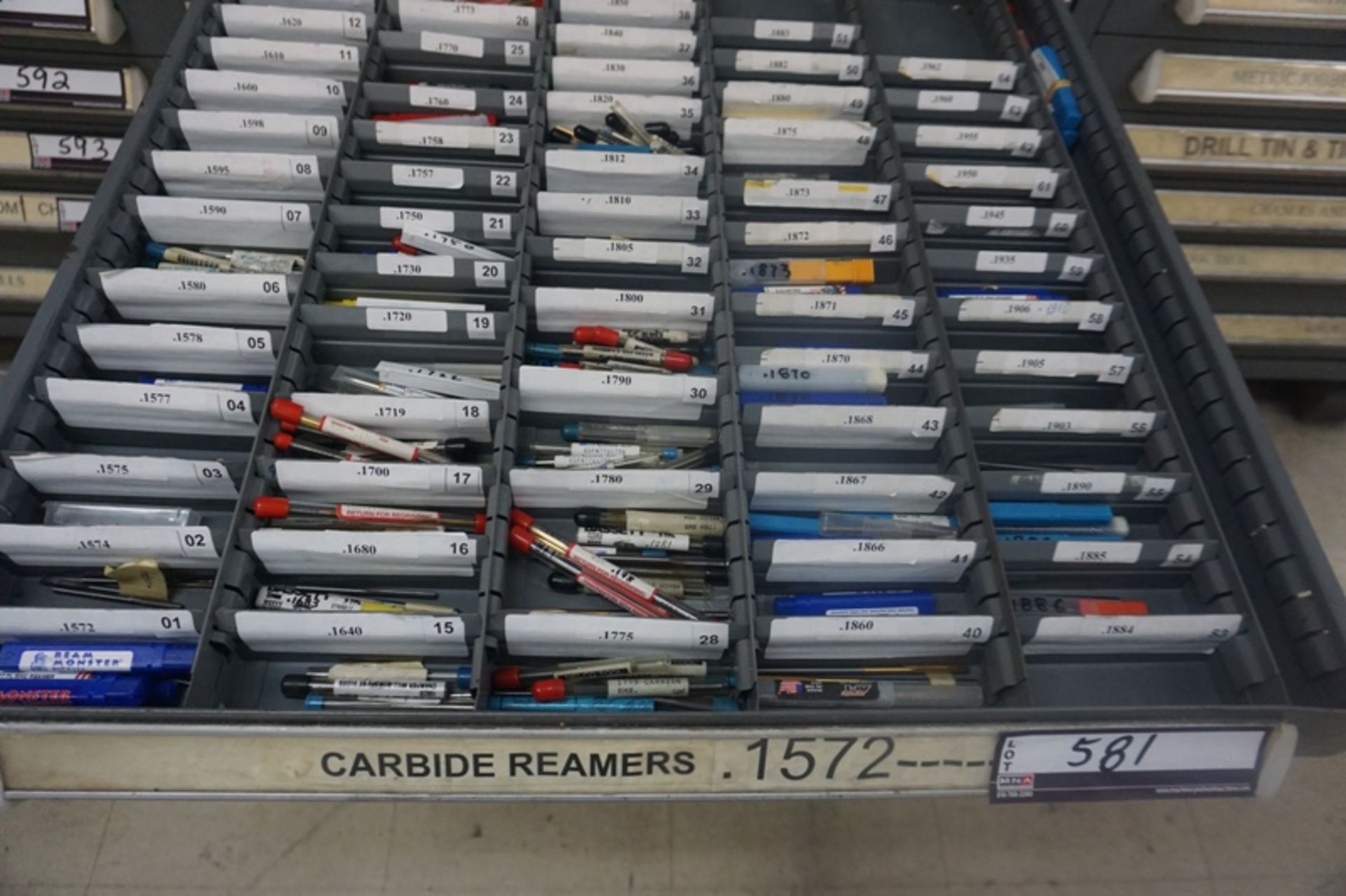 Drawer with Assorted Carbide Reamers - Image 5 of 6