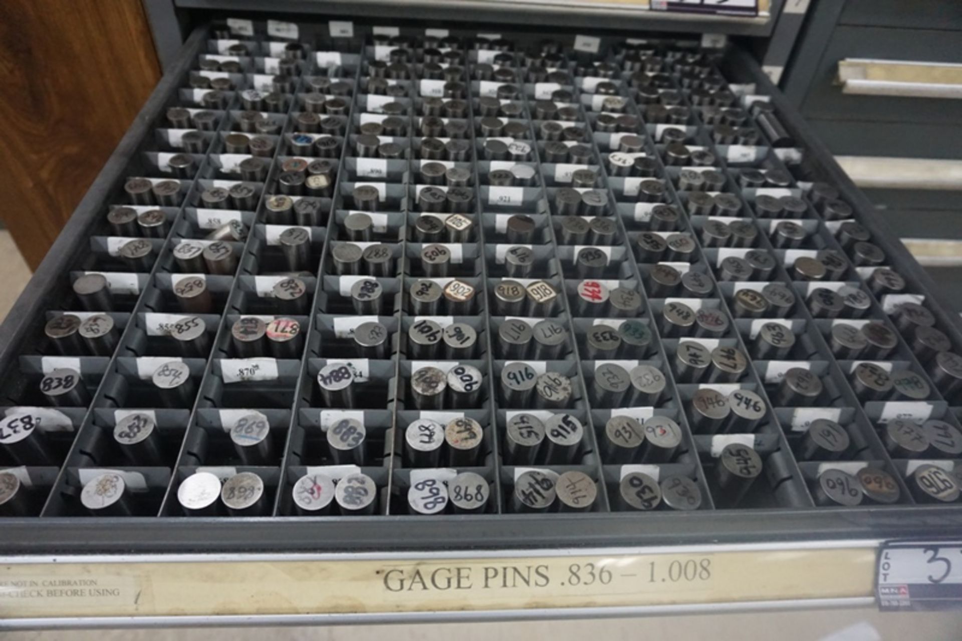 Drawer with Assorted Gage Pins - Image 5 of 6