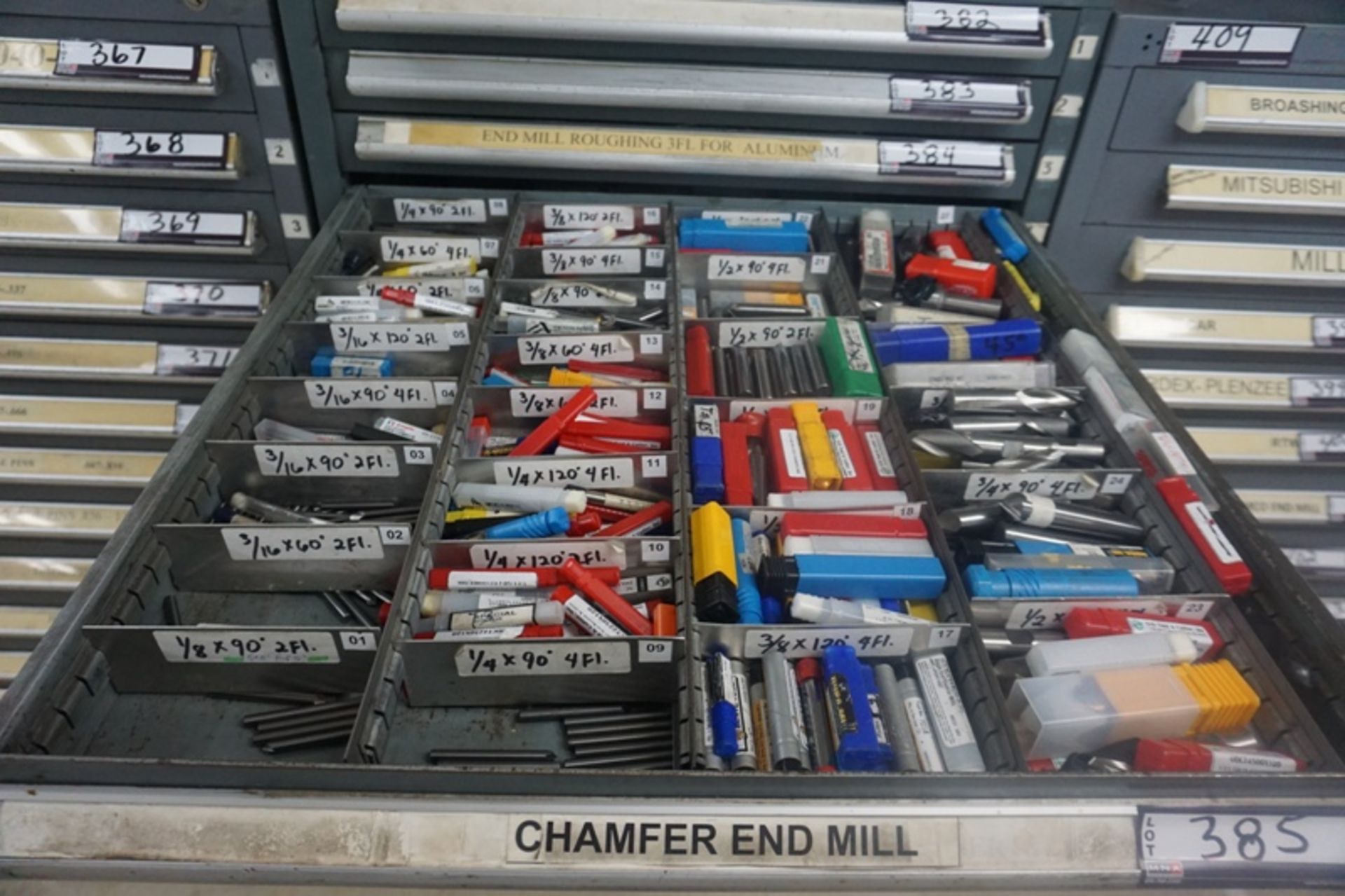 Drawer with Assorted Chamfer Endmills - Image 3 of 6