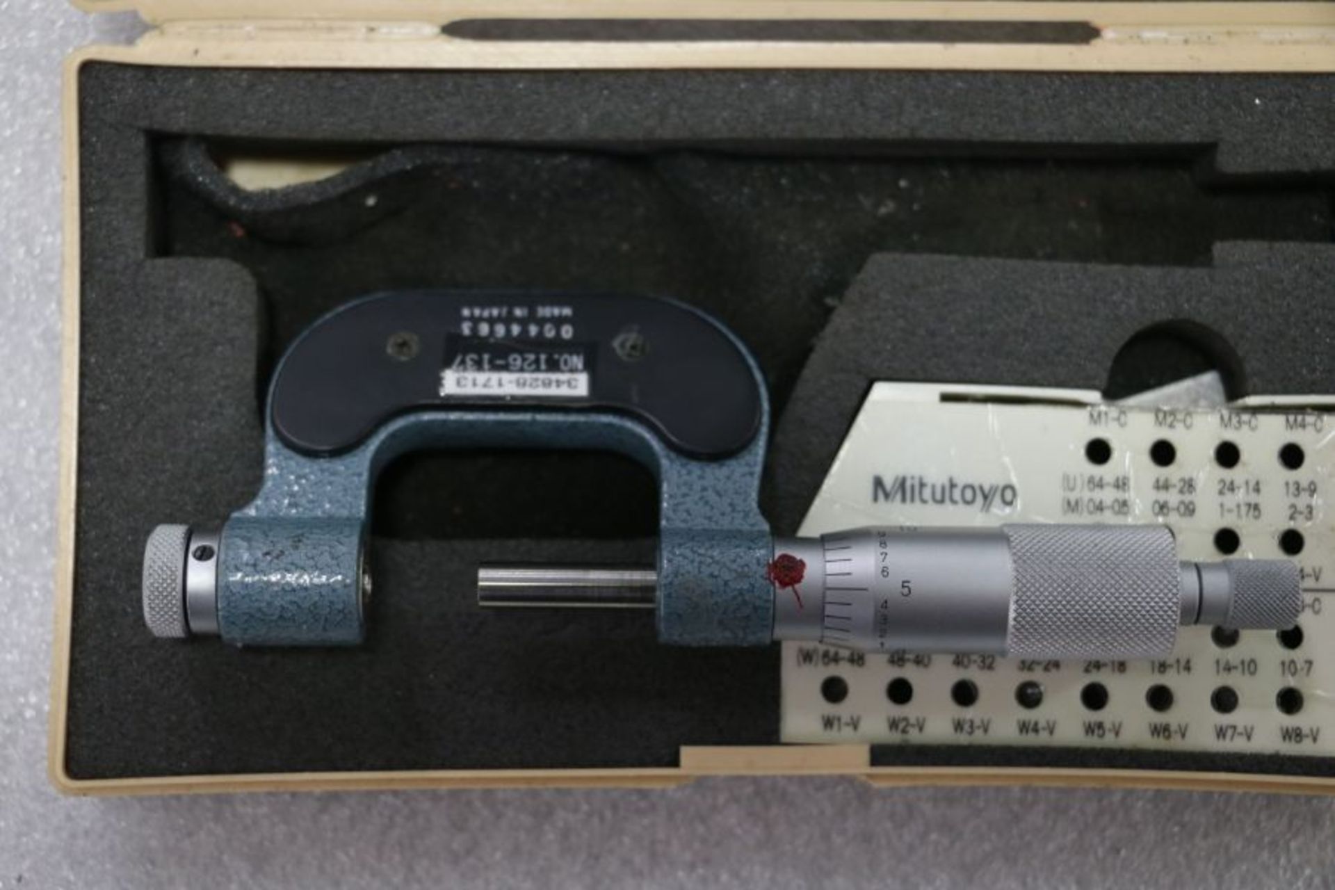 Mitutoyo 0" - 1" Pitch Micrometer - Image 3 of 3