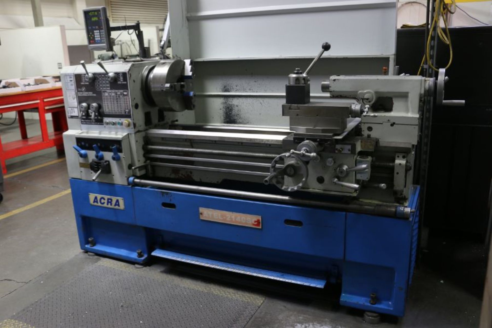 Acra Atel-2140SC 21" x 40" Gear Lathe, 13" 3 Jaw Chuck, 3" Bore, Newall C80 DRO, s/n 2140503023, New - Image 3 of 9